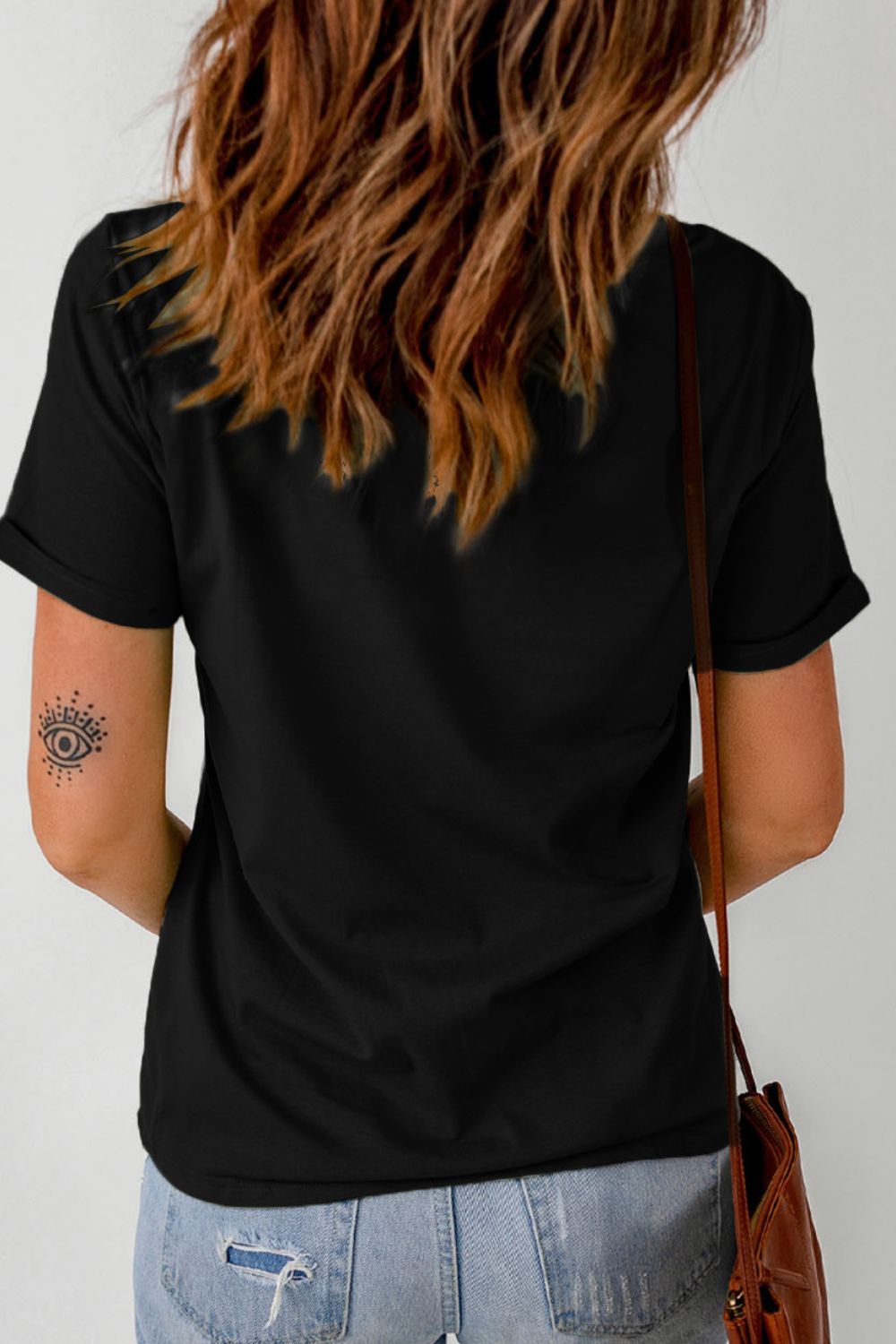 LUCKY Letter Clover Short Sleeve T-Shirt