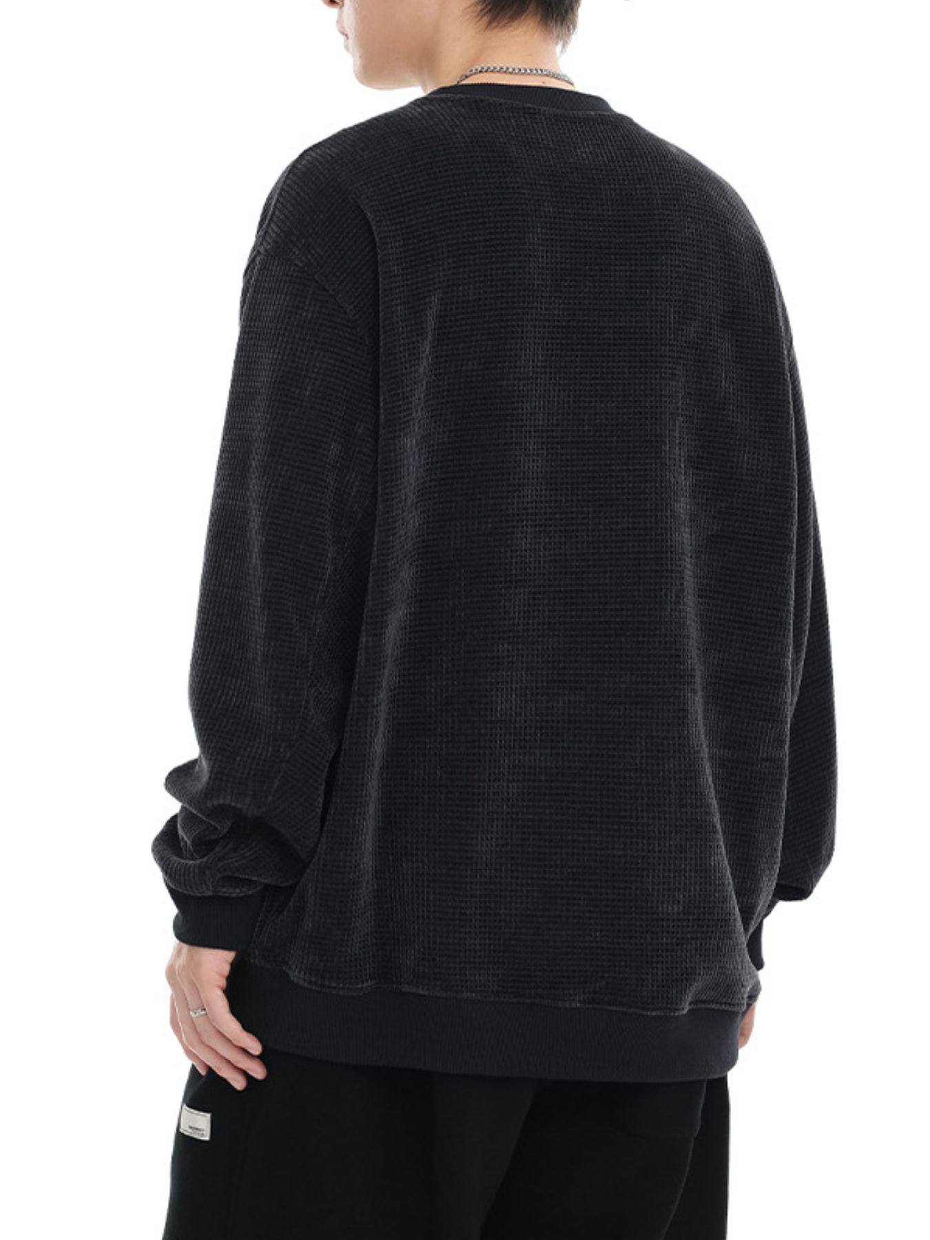Men's Plus Size Color Block Oversized Sweatshirt