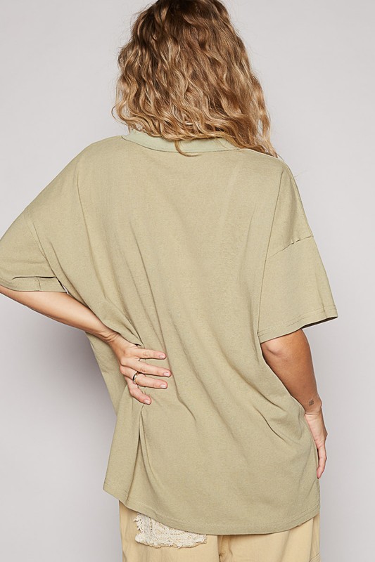 V-Neck Half Sleeve T-Shirt