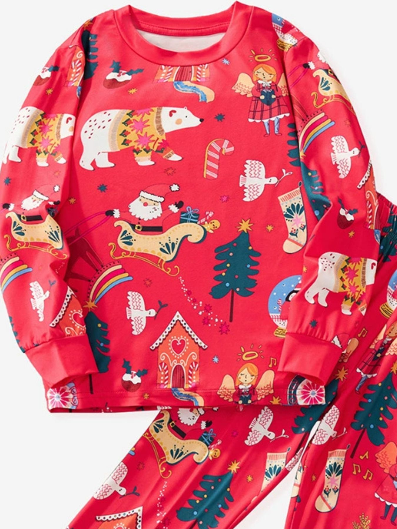 Children's Christmas Print Pajama Set