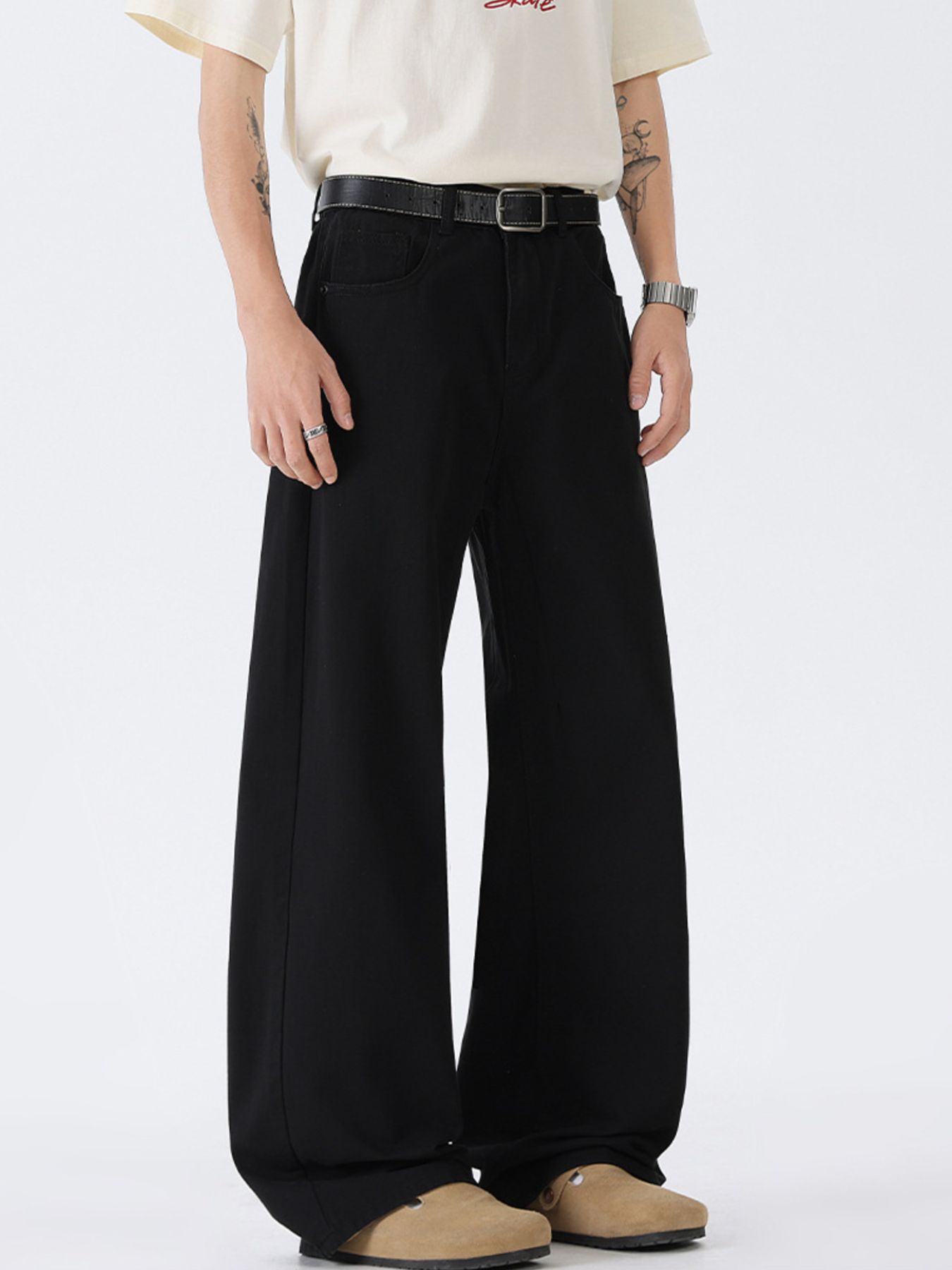 Men's Full Size Wide Leg Jeans Plus Size