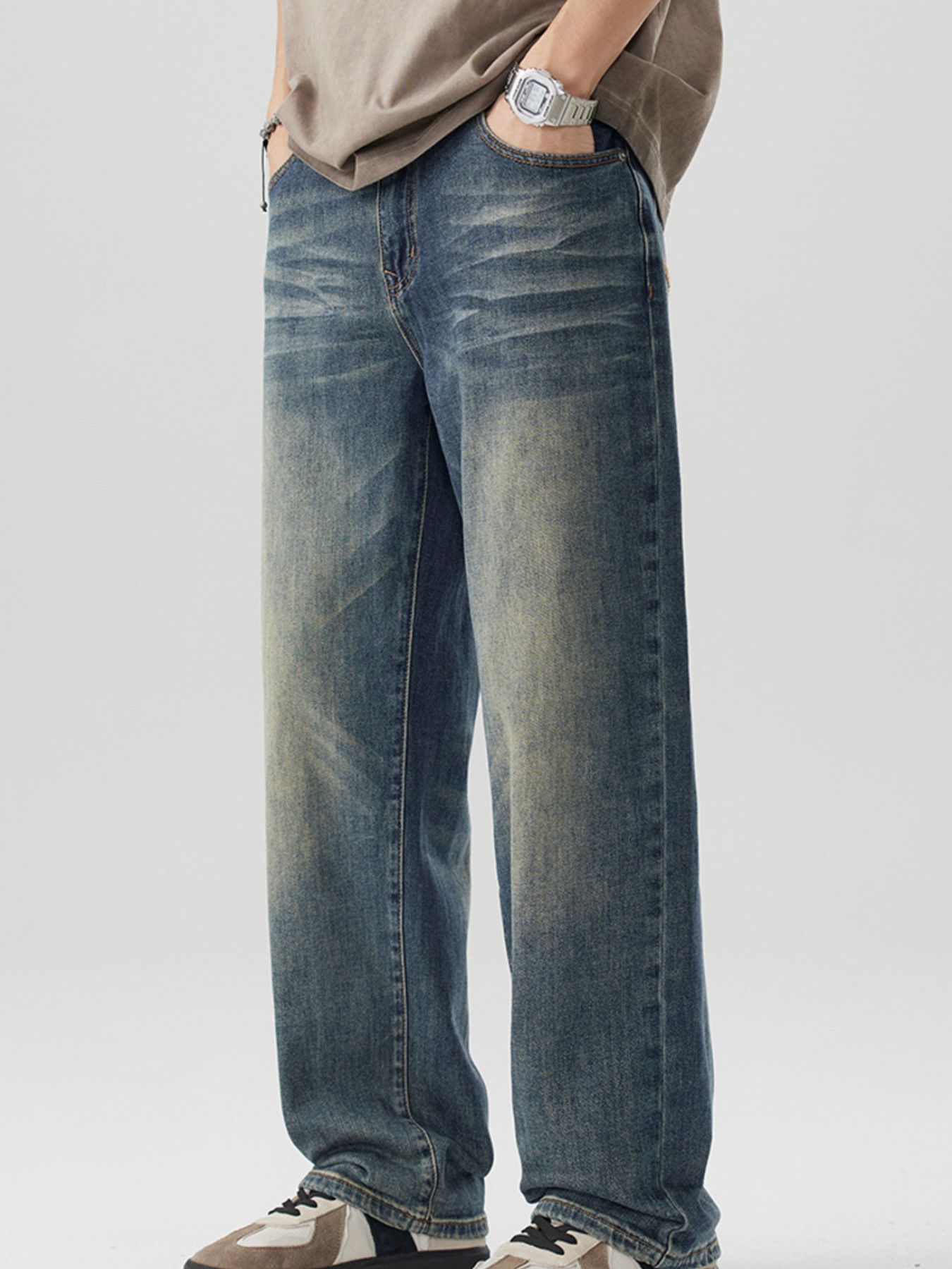 Men's Wide Leg Jeans