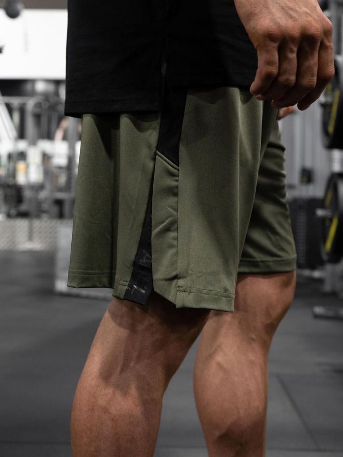 Men's Plus Size Side Slit Shorts