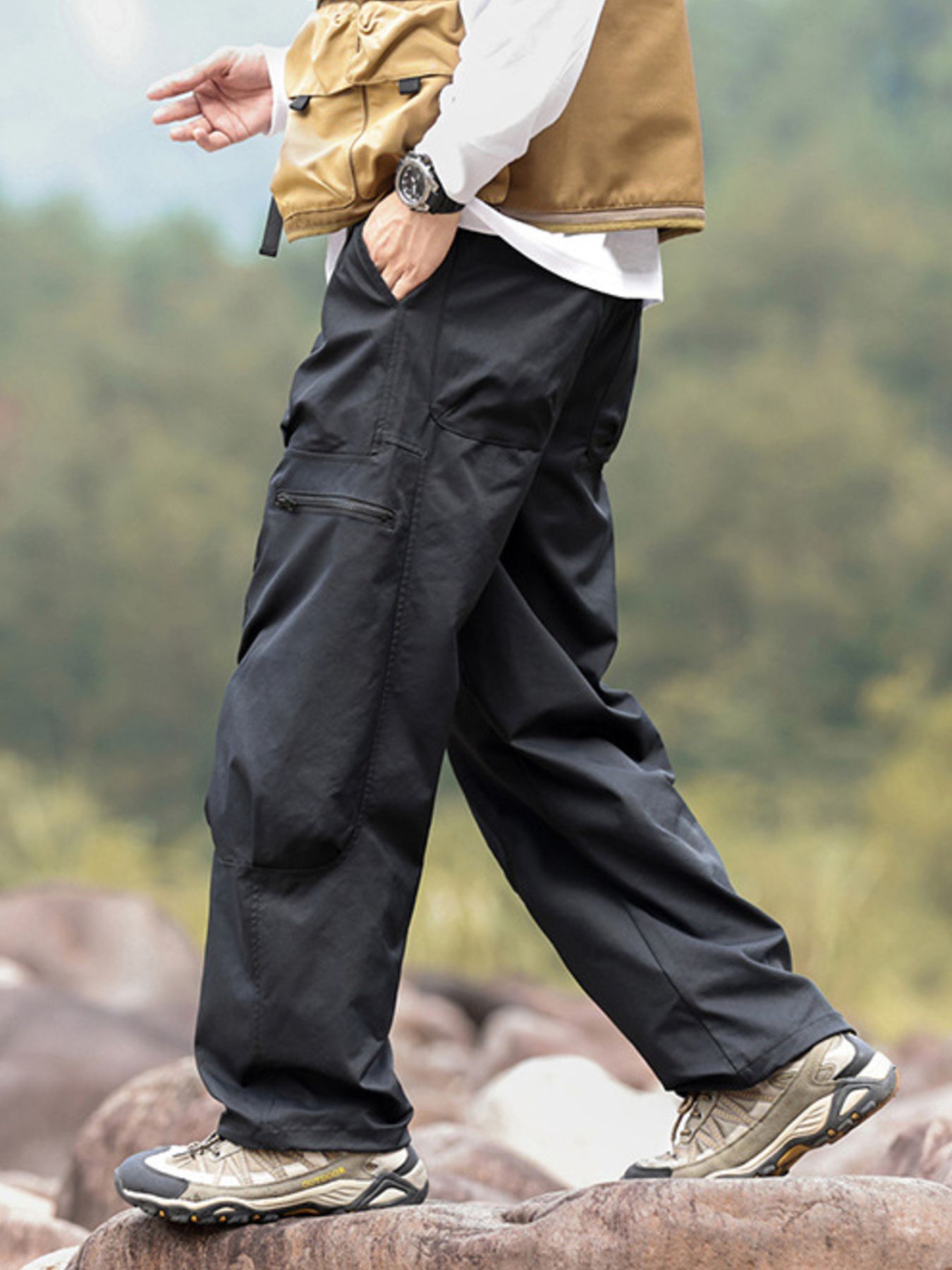Men's Plus Size Relaxed Fit Cargo Pants