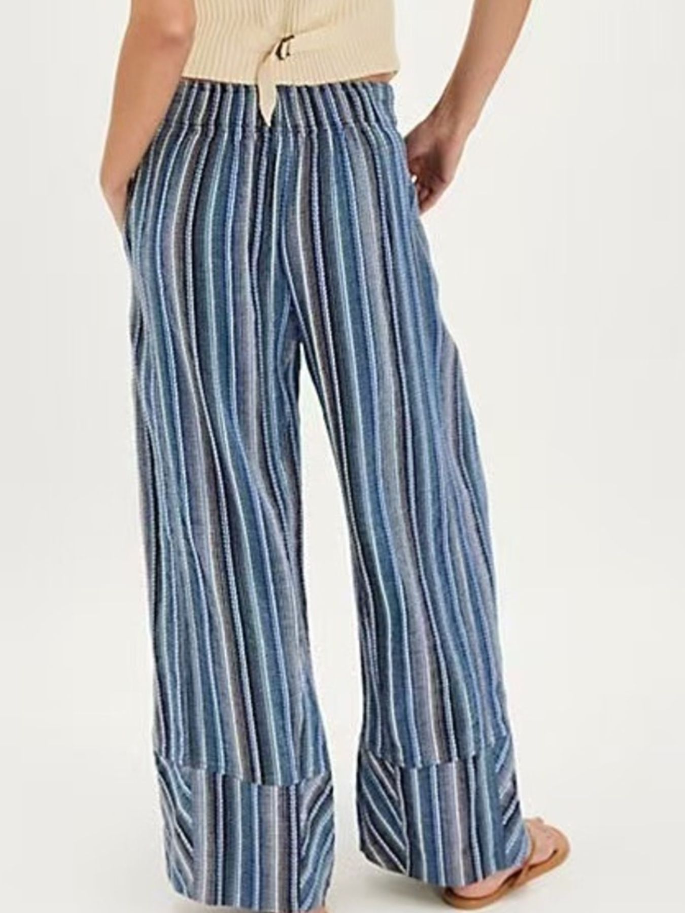 Striped Wide Leg Pants