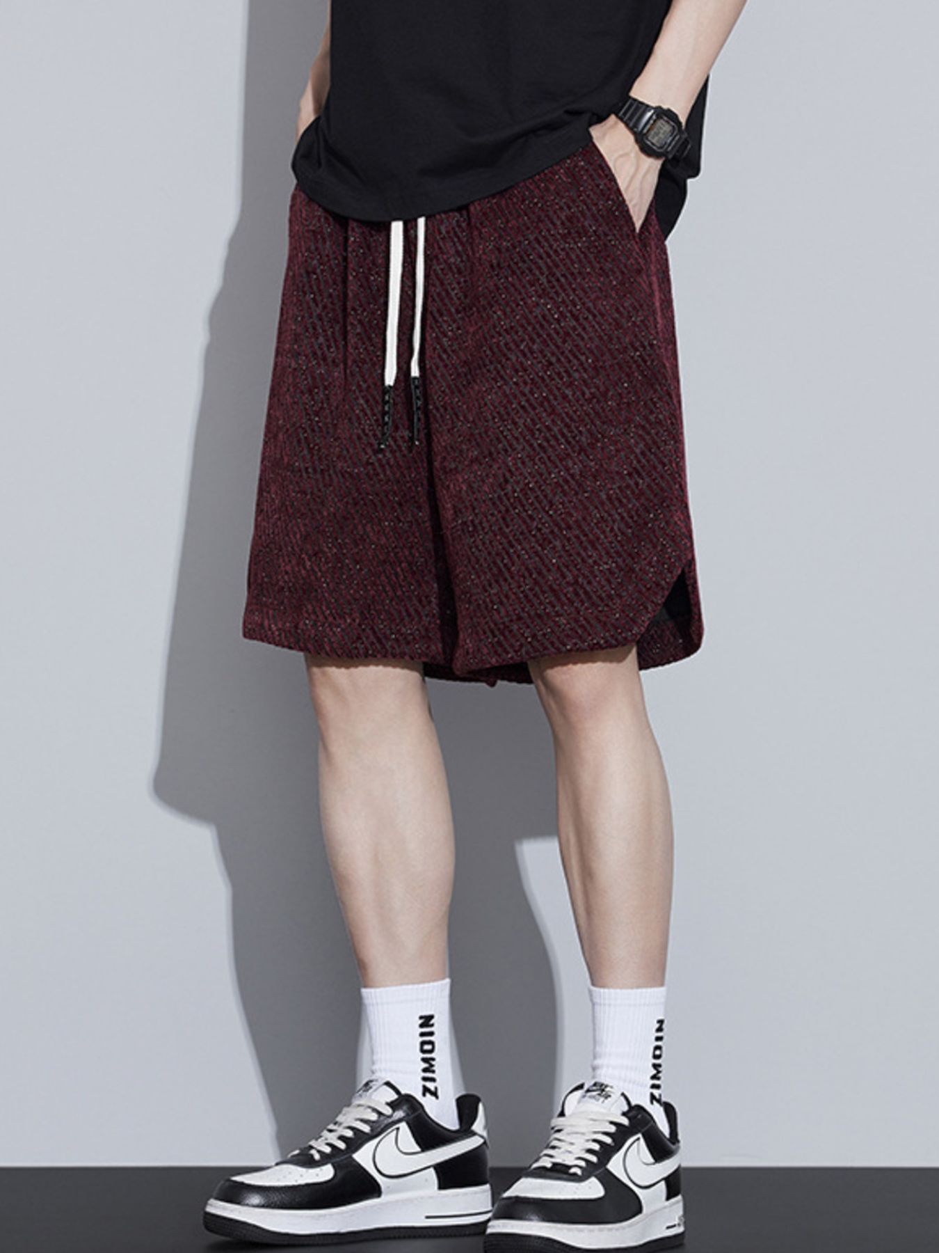 Men's Plus Size Drawstring Loose Fit Shorts