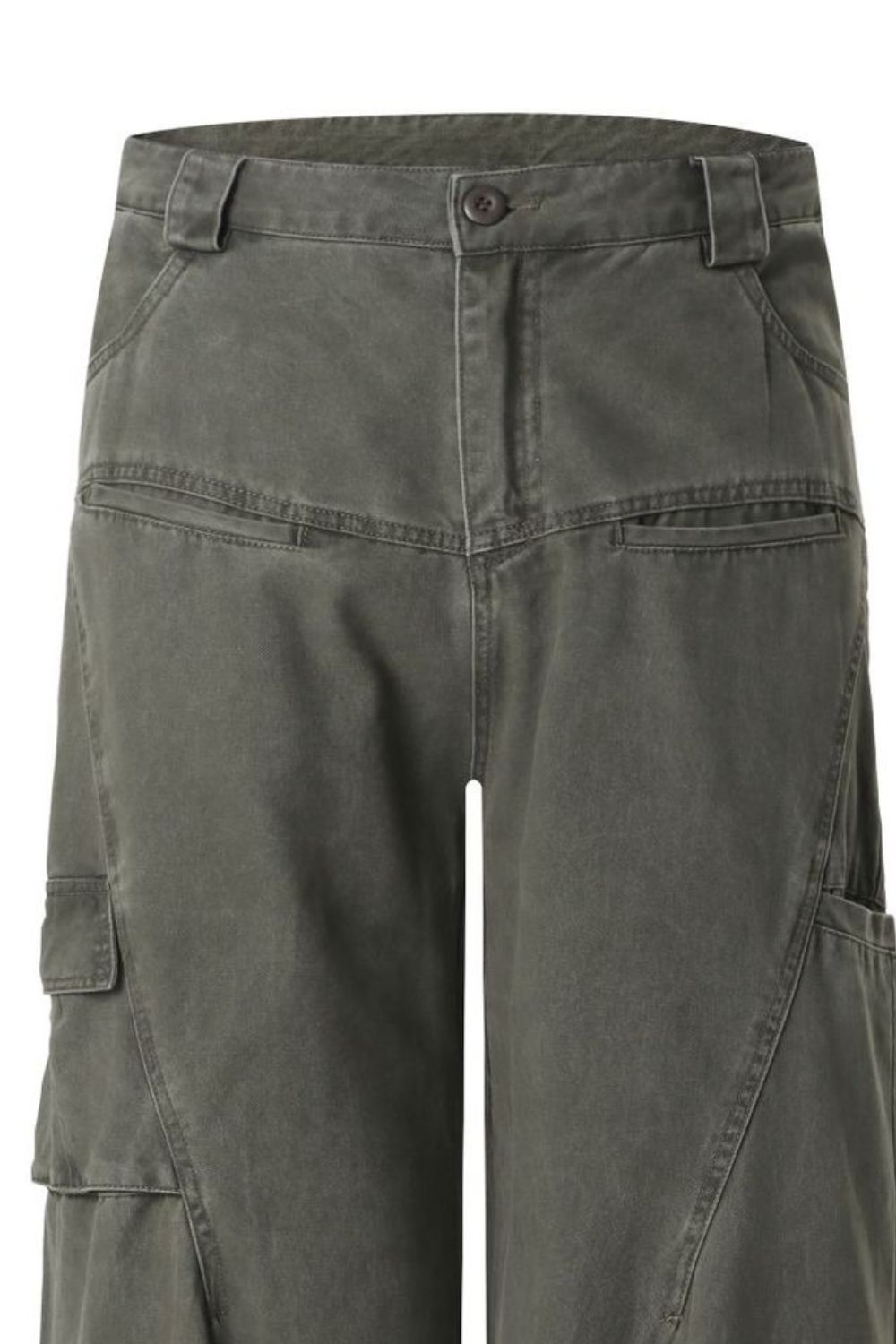 Men's Wide Leg Cargo Pants with Multiple Pockets