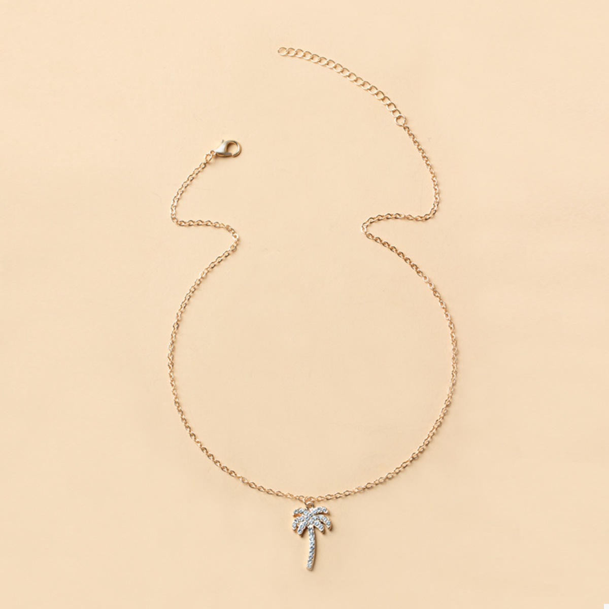 Palm Tree Pendant Necklace