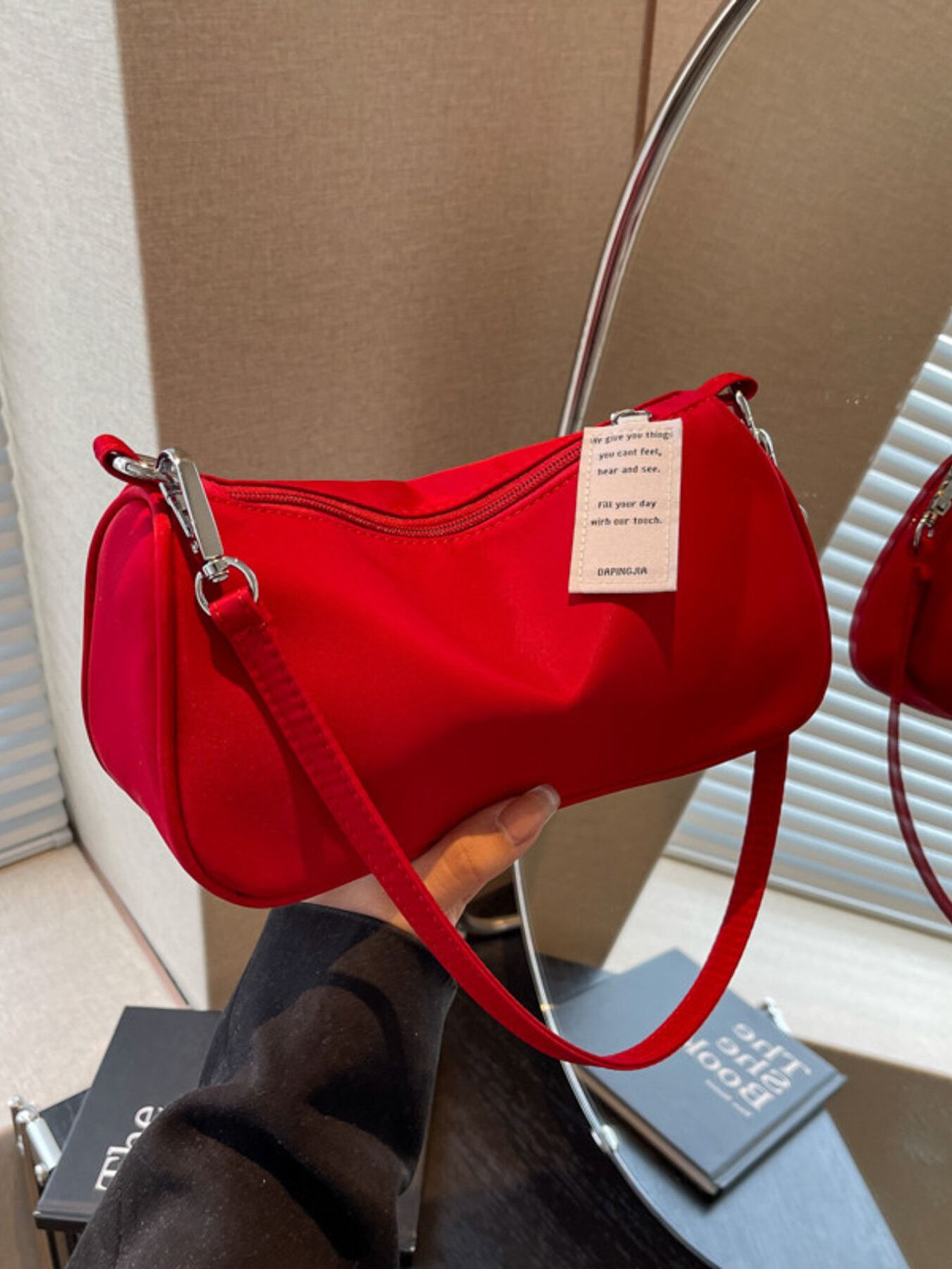 Solid Color Crossbody Bag