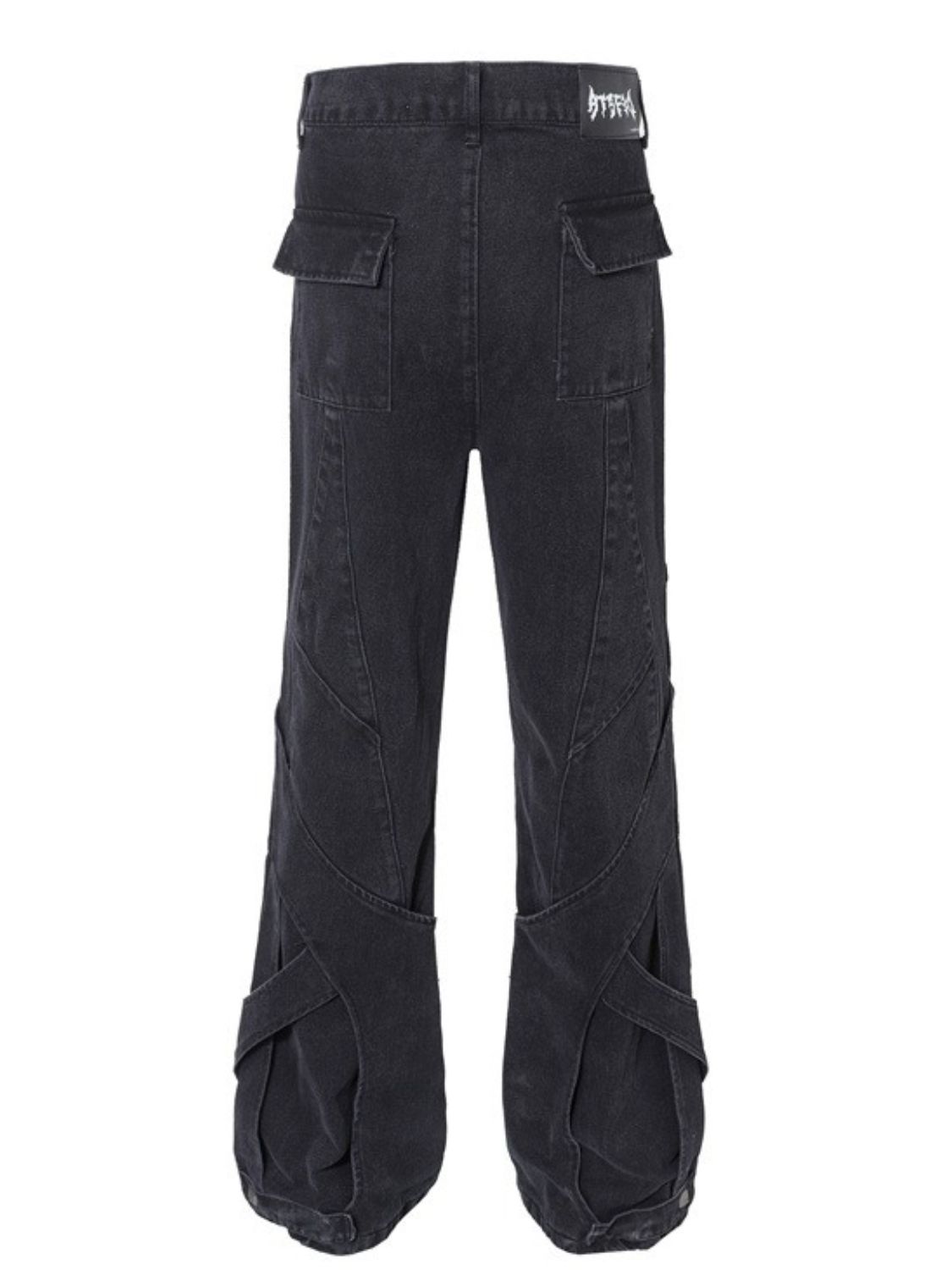 Men's High Waist Button Fly Jeans