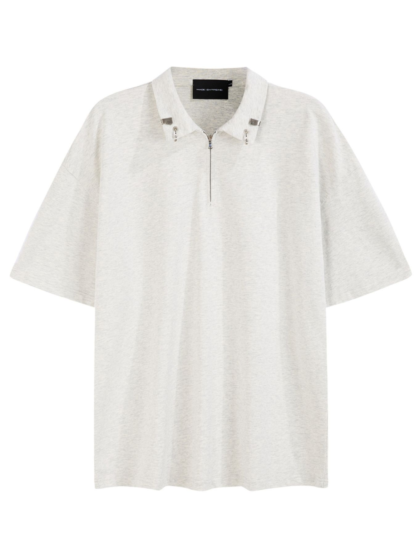 Men's Quarter Zip Short Sleeve Polo