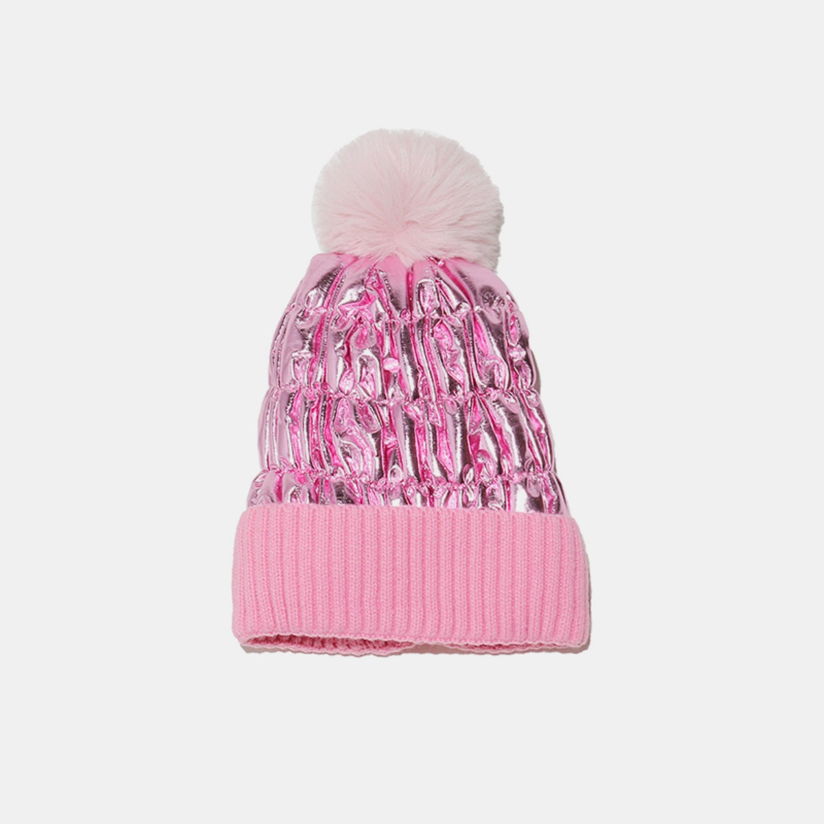 Thermal Knit Hat with Pompom 5
