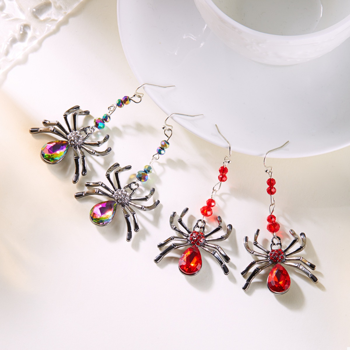 Halloween Spider Dangle Earrings