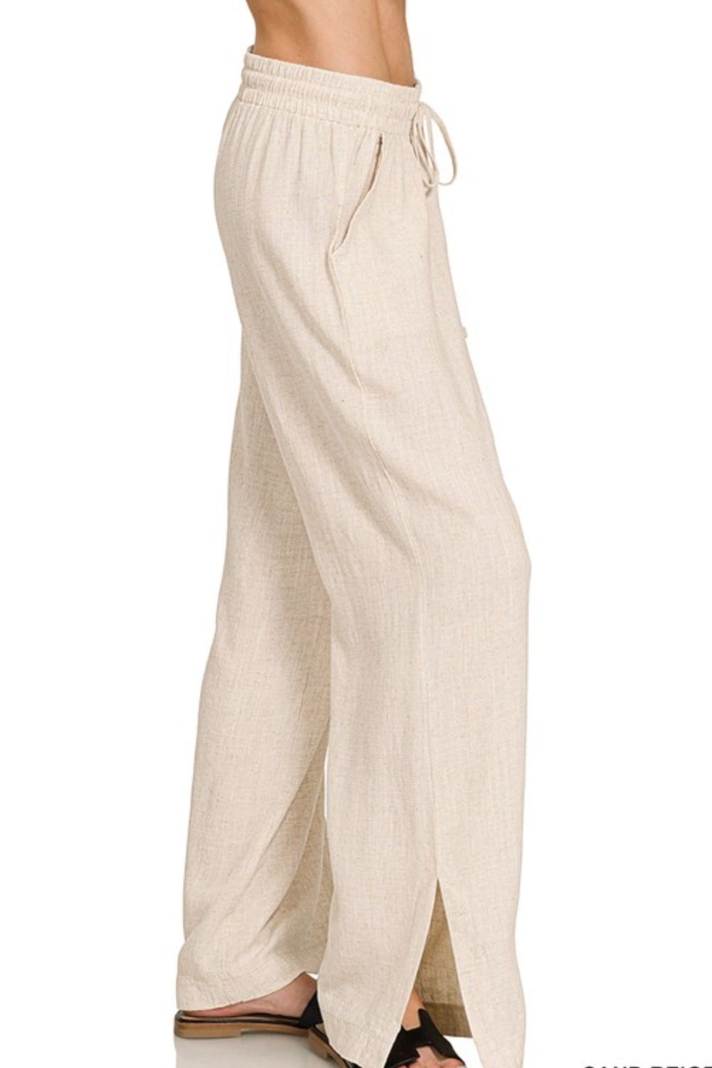 Linen Drawstring Pants