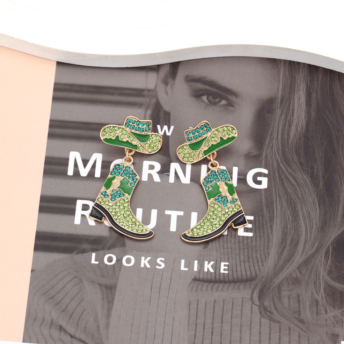 Cowboy Hat and Boot Dangle Earrings