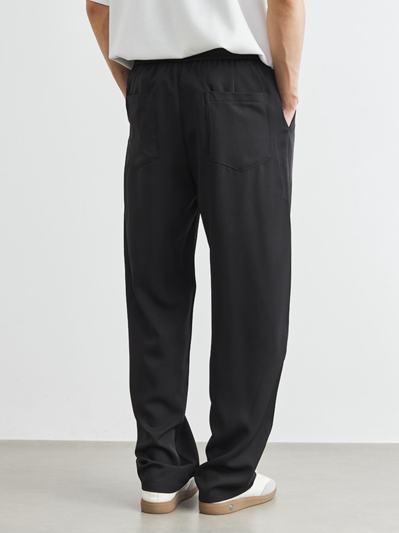 Men's Plus Size Relaxed Fit Wide Leg Drawstring Pants