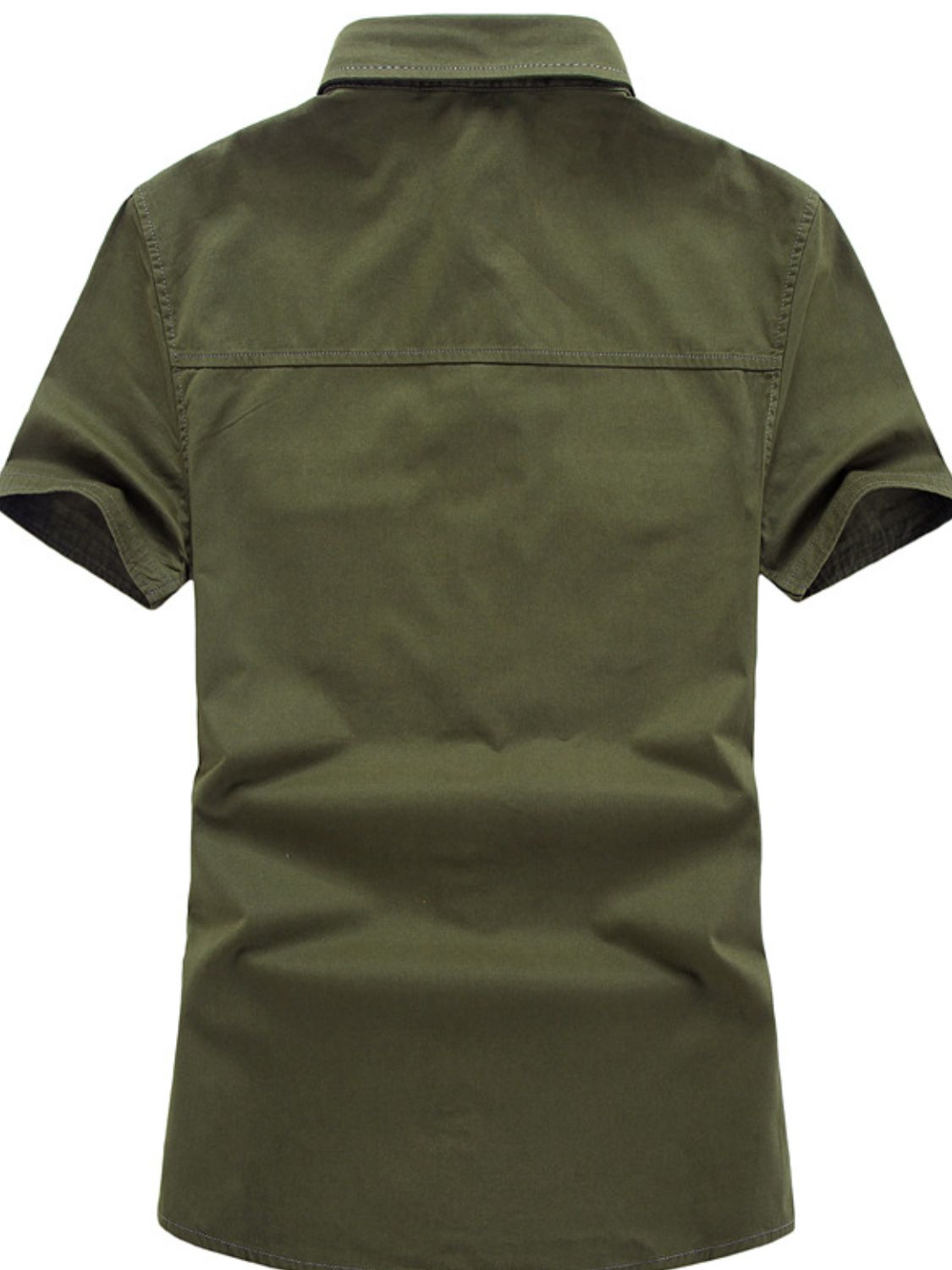 Men's Plus Size Collared Neck Short Sleeve Shirt