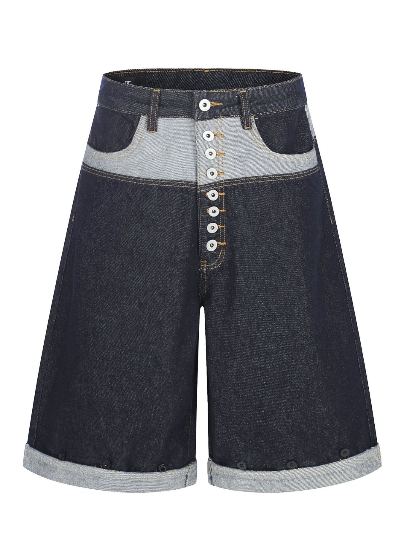 Men's Button Fly Denim Capris
