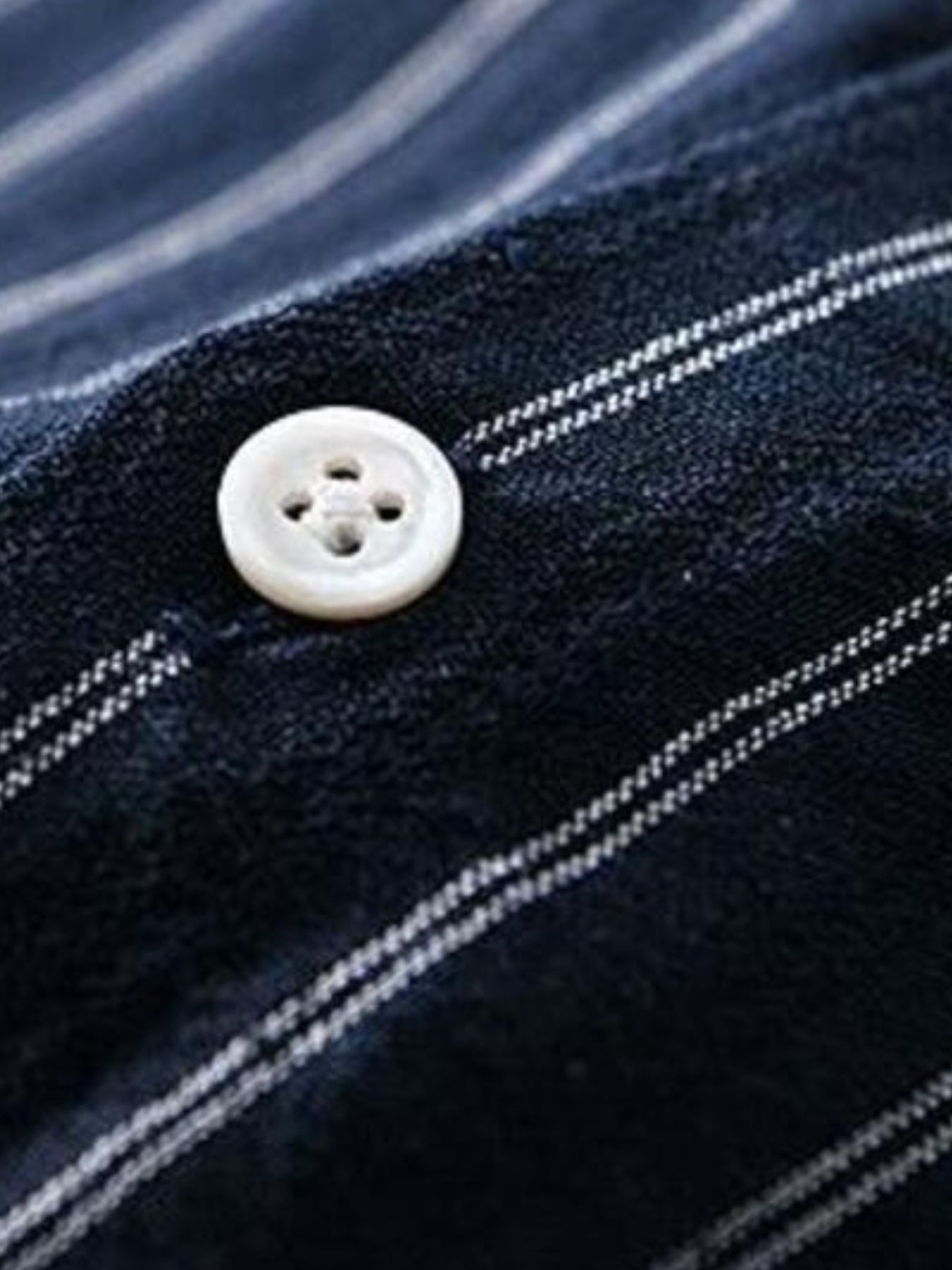 Men's Plus Size Striped Long Sleeve Casual Shirt