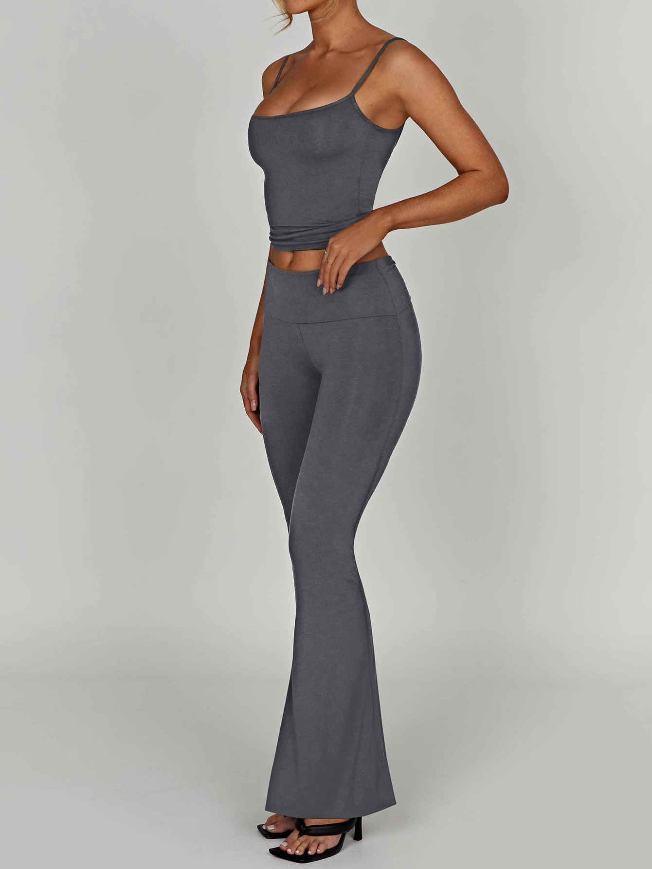 Cami Top and Flare Pants Matching Set