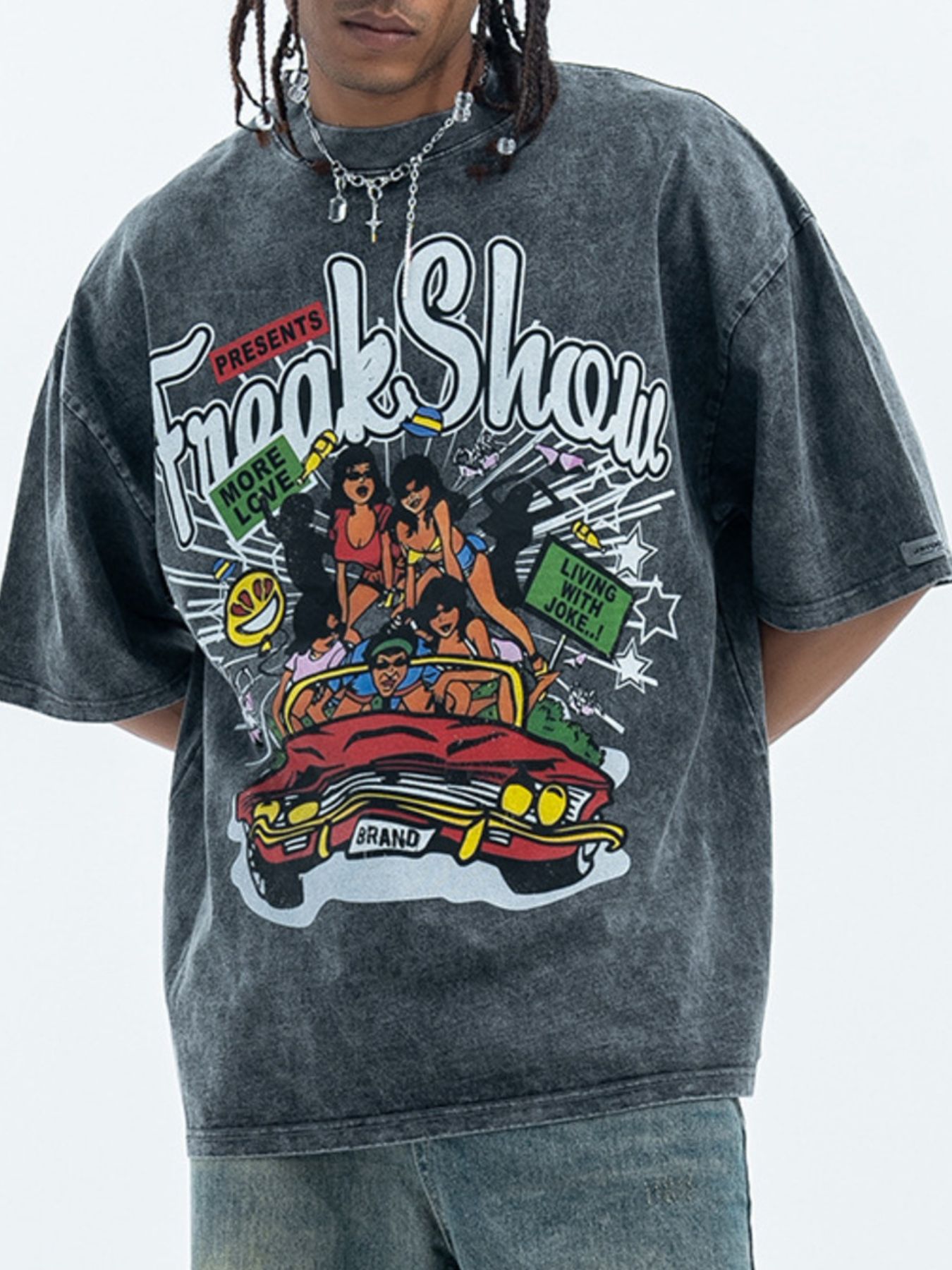 Men's Graphic Round Neck Half Sleeve T-Shirt