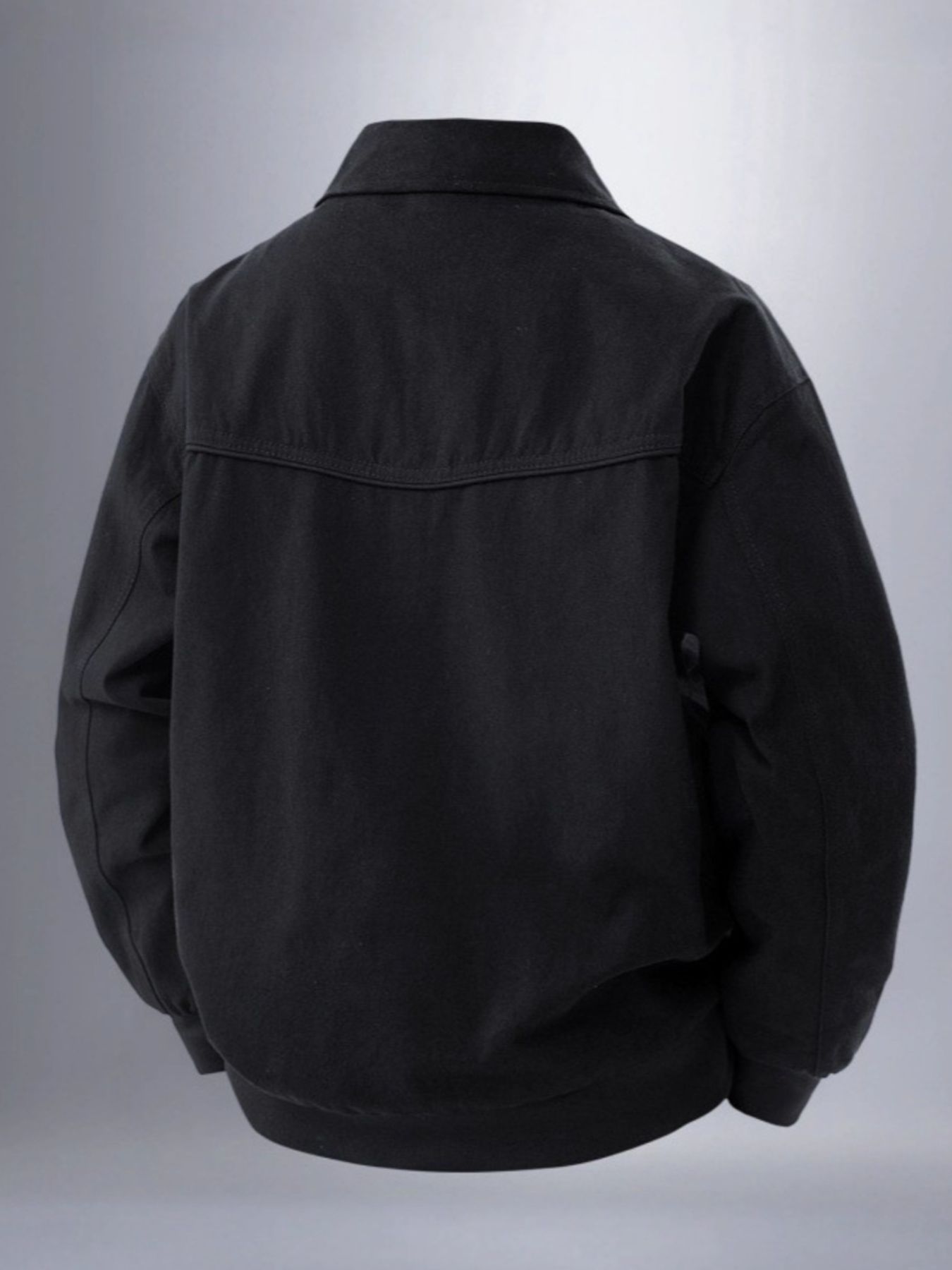 Men's Plus Size Zip Up Long Sleeve Jacket