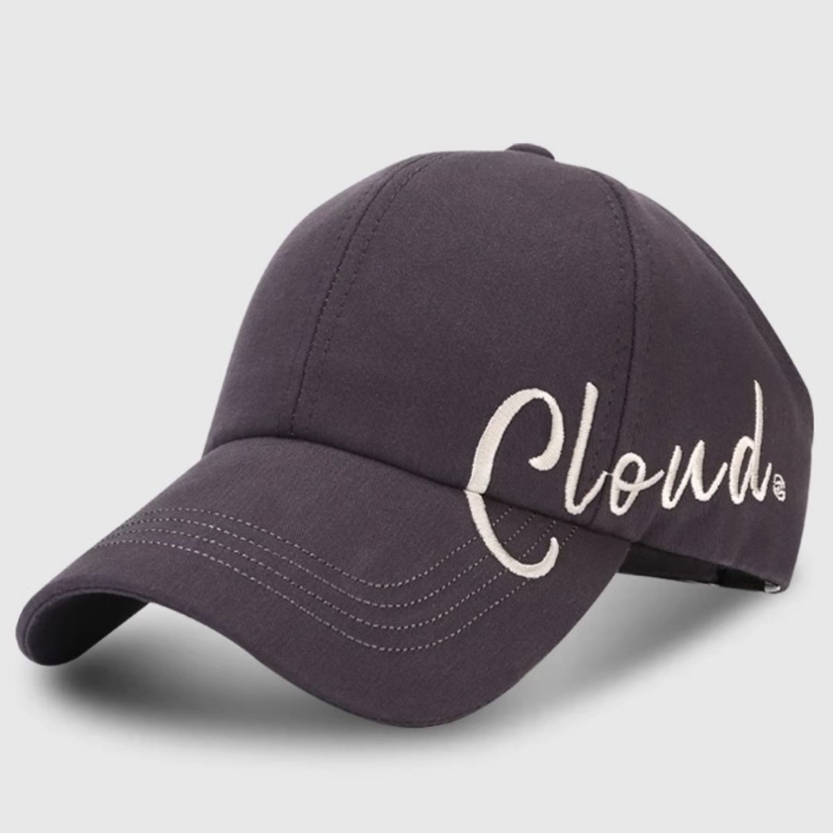Baseball Cap with "Cloud" Embroidery 4