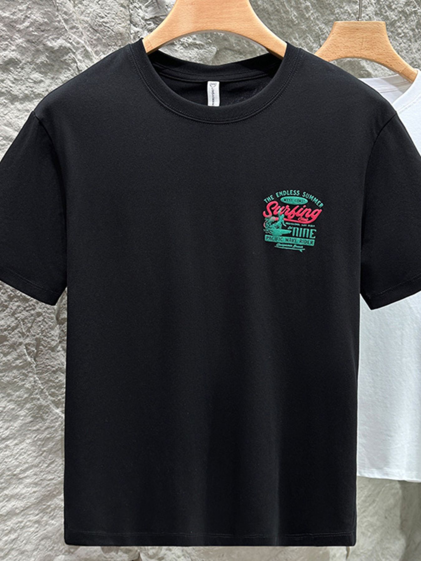 Men's Plus Size Graphic Round Neck Short Sleeve T-Shirt