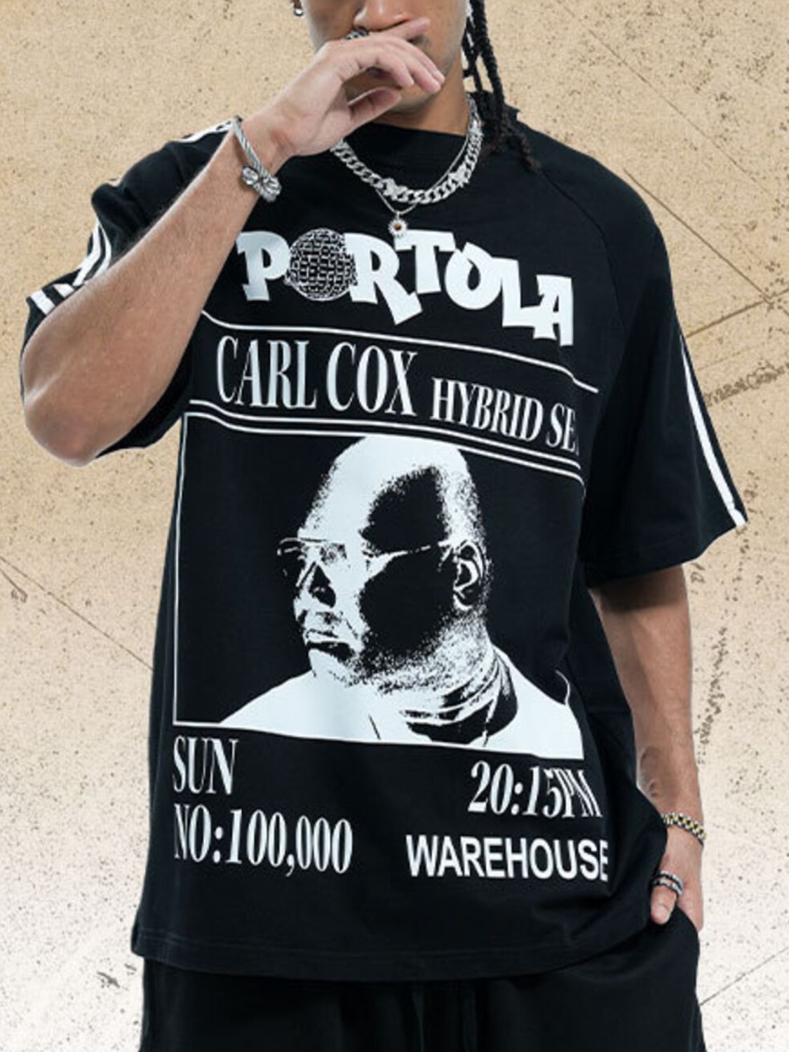 Men's Graphic Round Neck Short Sleeve T-Shirt