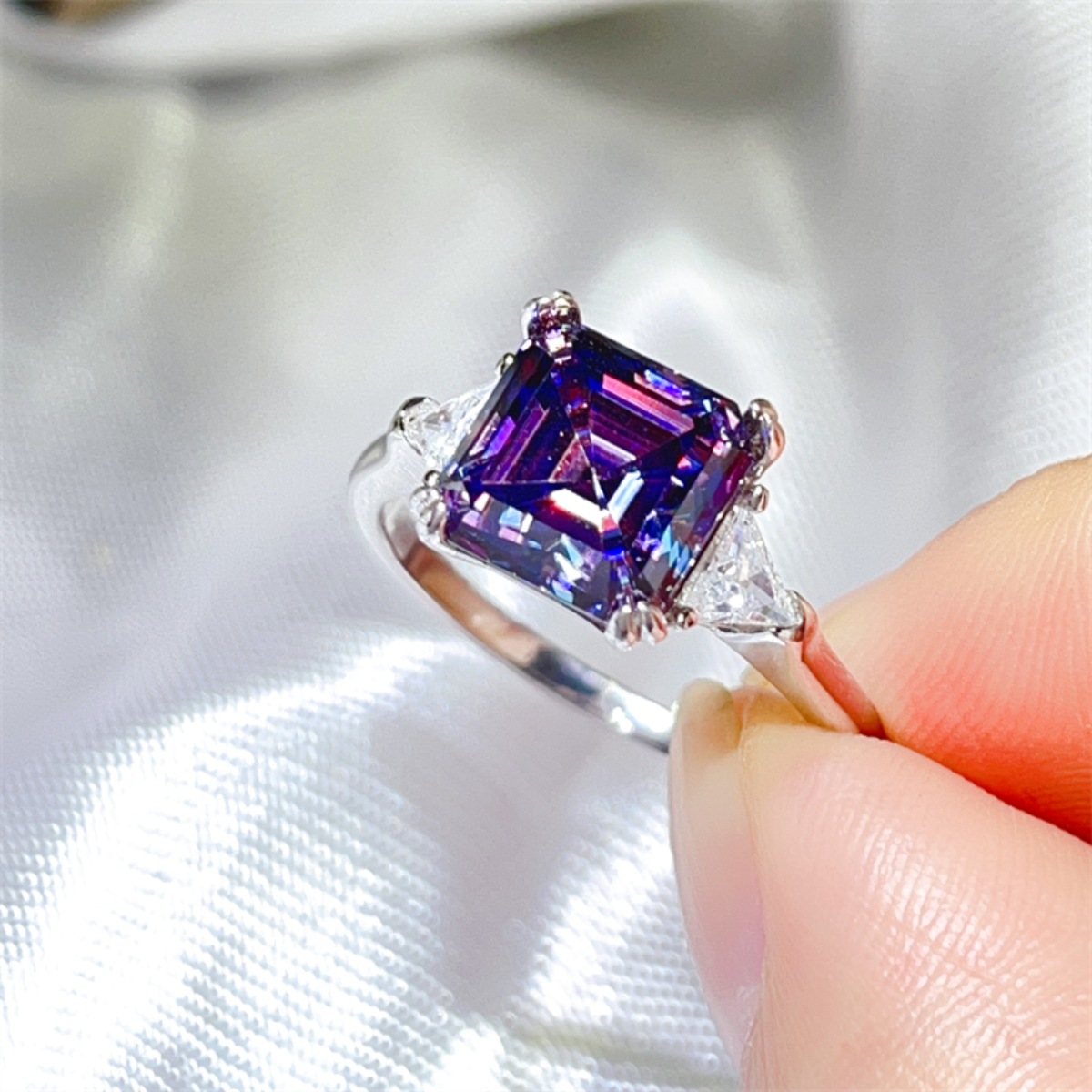 3 Carat Moissanite 925 Sterling Silver Ring