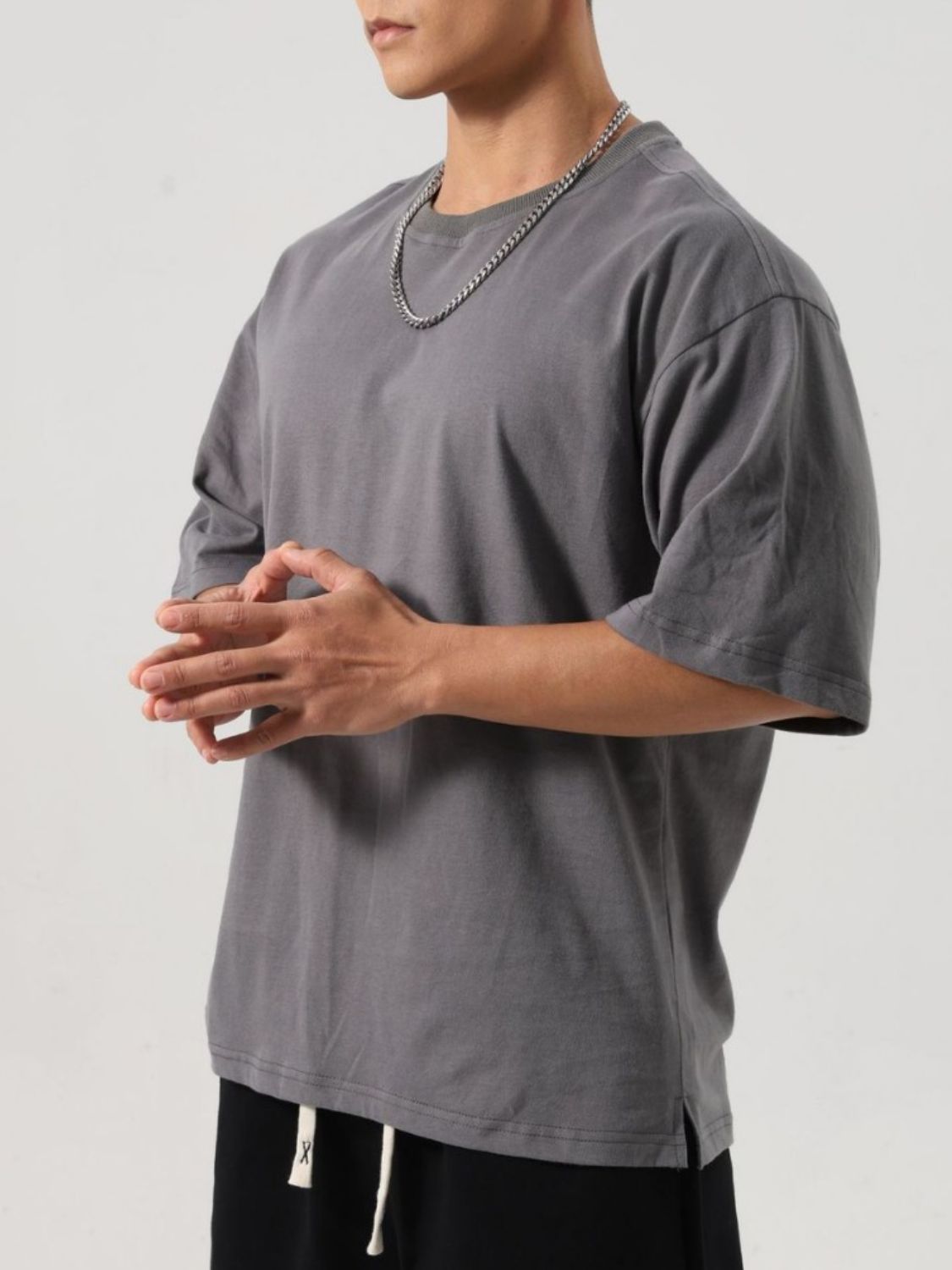 Men's Plus Size Round Neck Half Sleeve T-Shirt