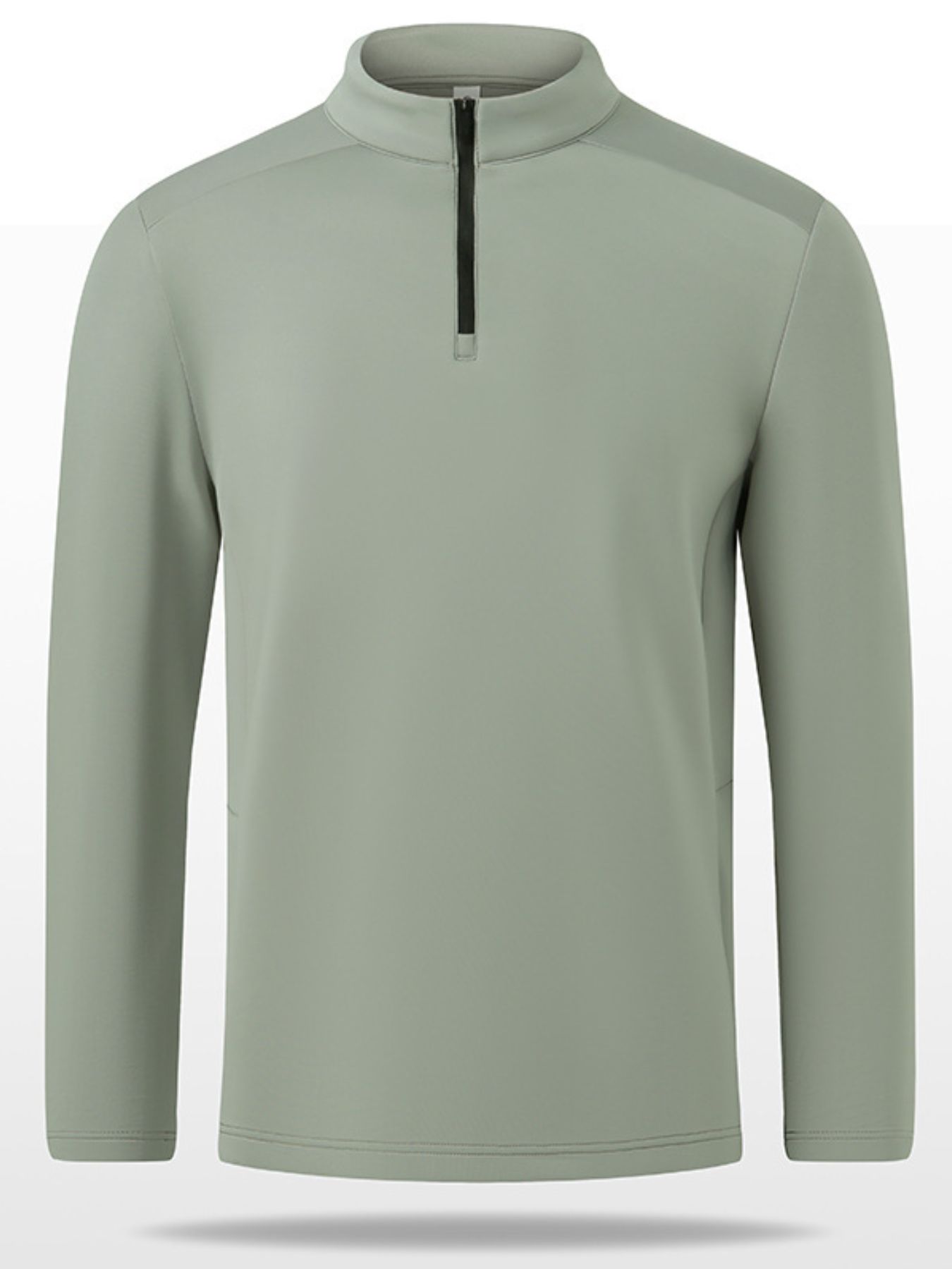 Men's Plus Size Long Sleeve Quarter T-Shirt