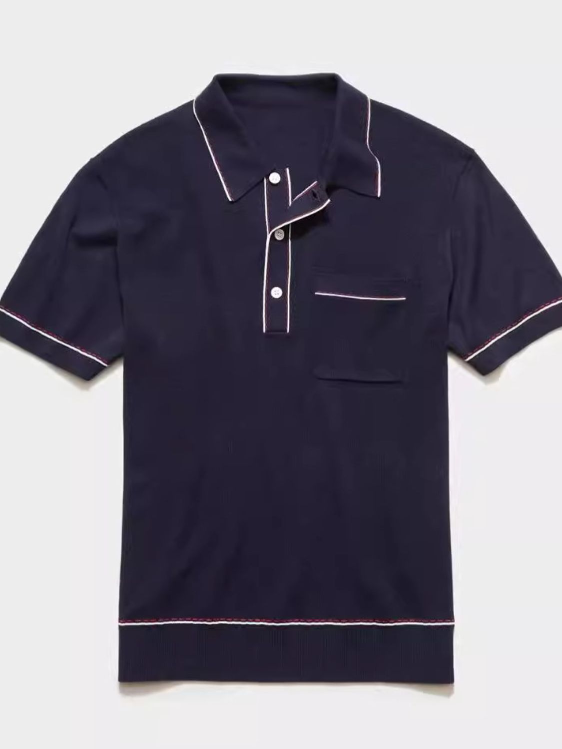 Men's Plus Size Button Detail Short Sleeve Polo
