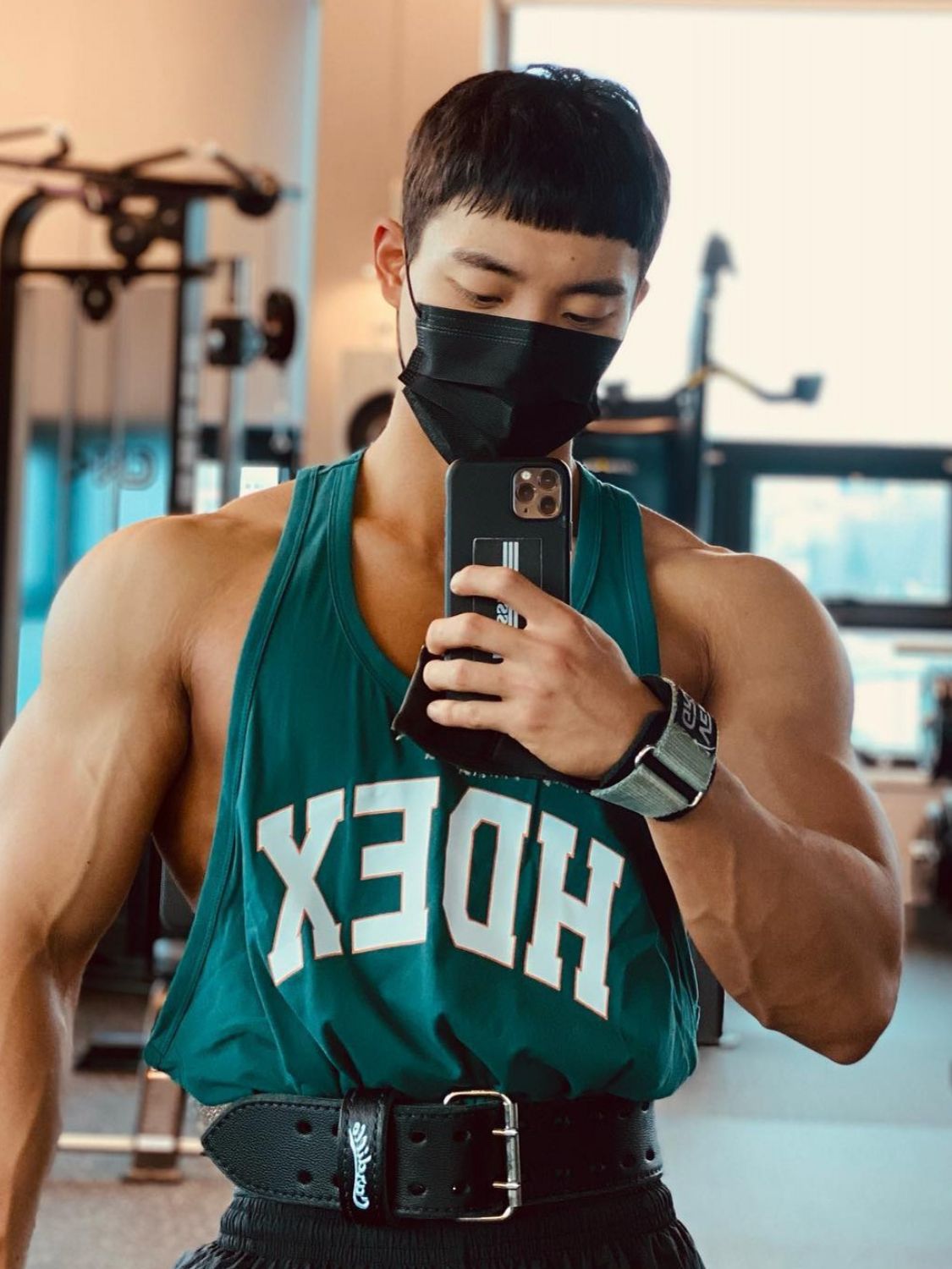 Men's Plus Size Round Neck Letter Graphic Tank