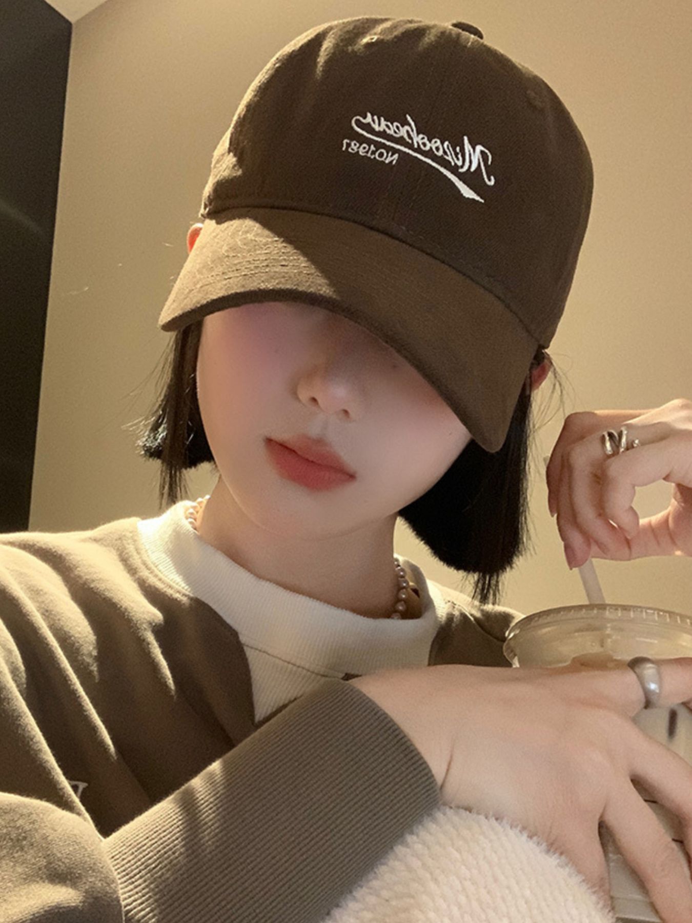 Embroidered Letter Baseball Cap 3