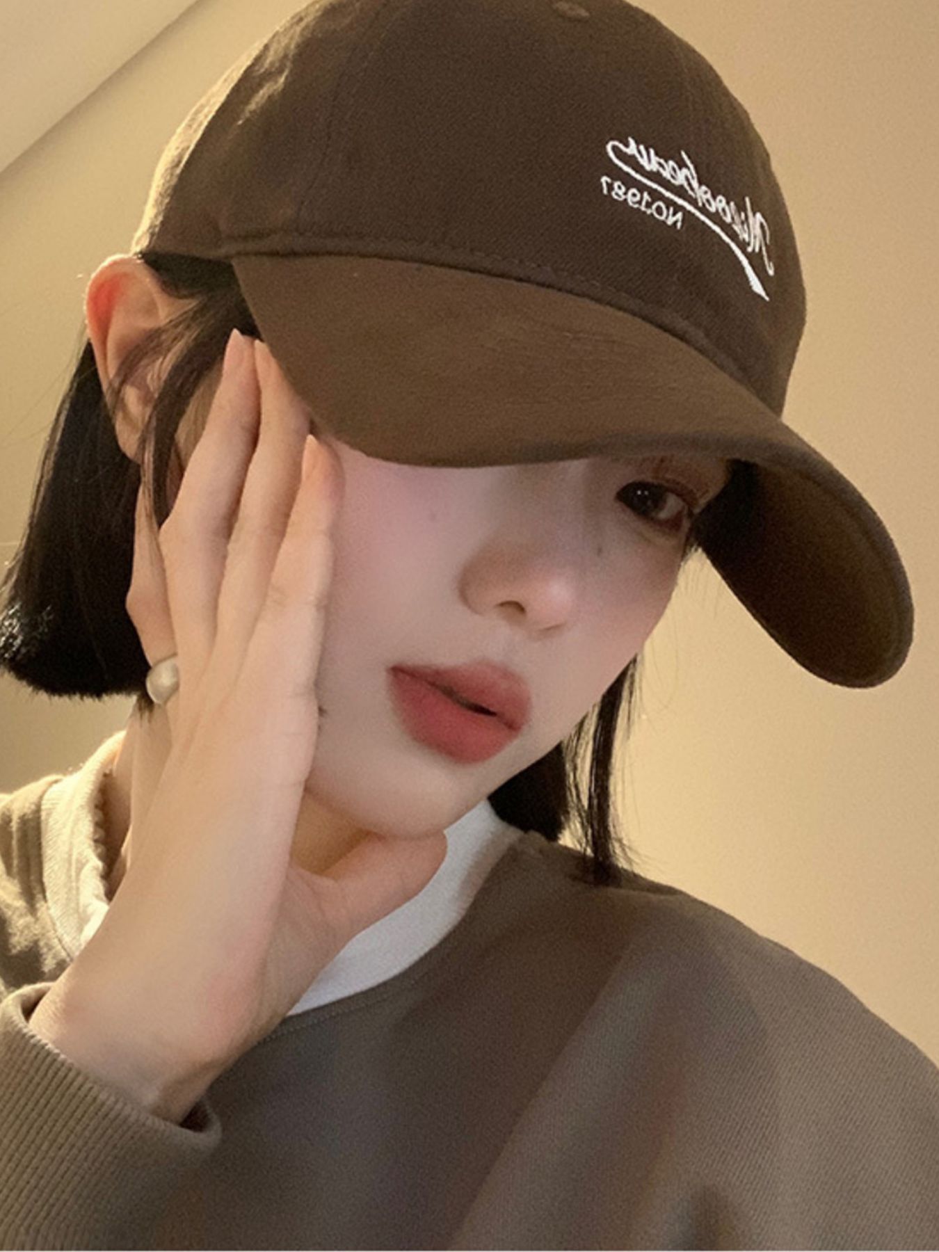Embroidered Letter Baseball Cap 2