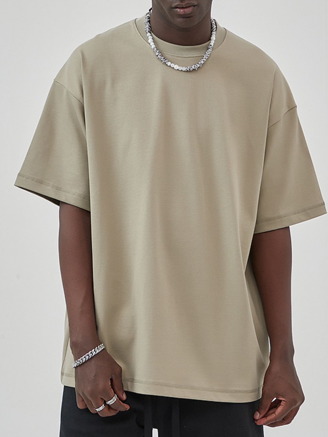 Men's Round Neck Drop Shoulder T-Shirt