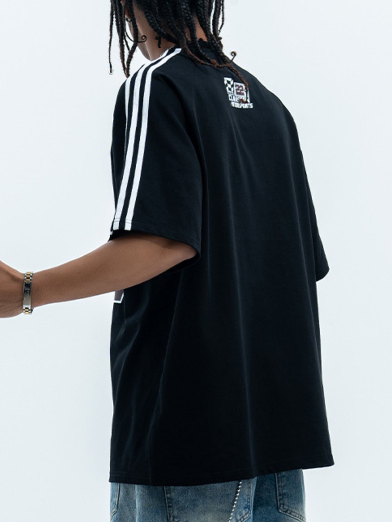 Men's Number Round Neck Short Sleeve T-Shirt