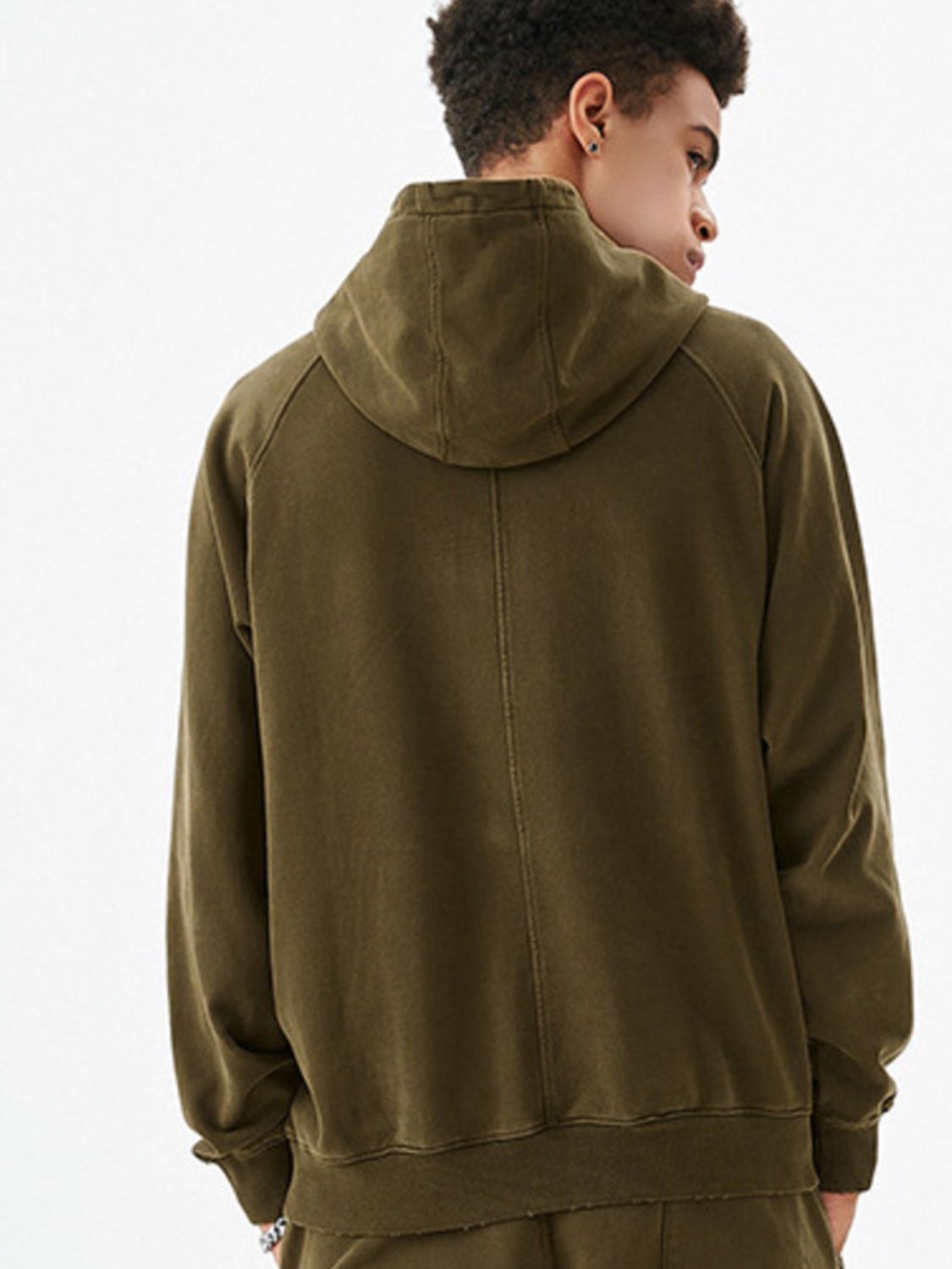 Men's Kangaroo Pocket Raglan Sleeve Hoodie