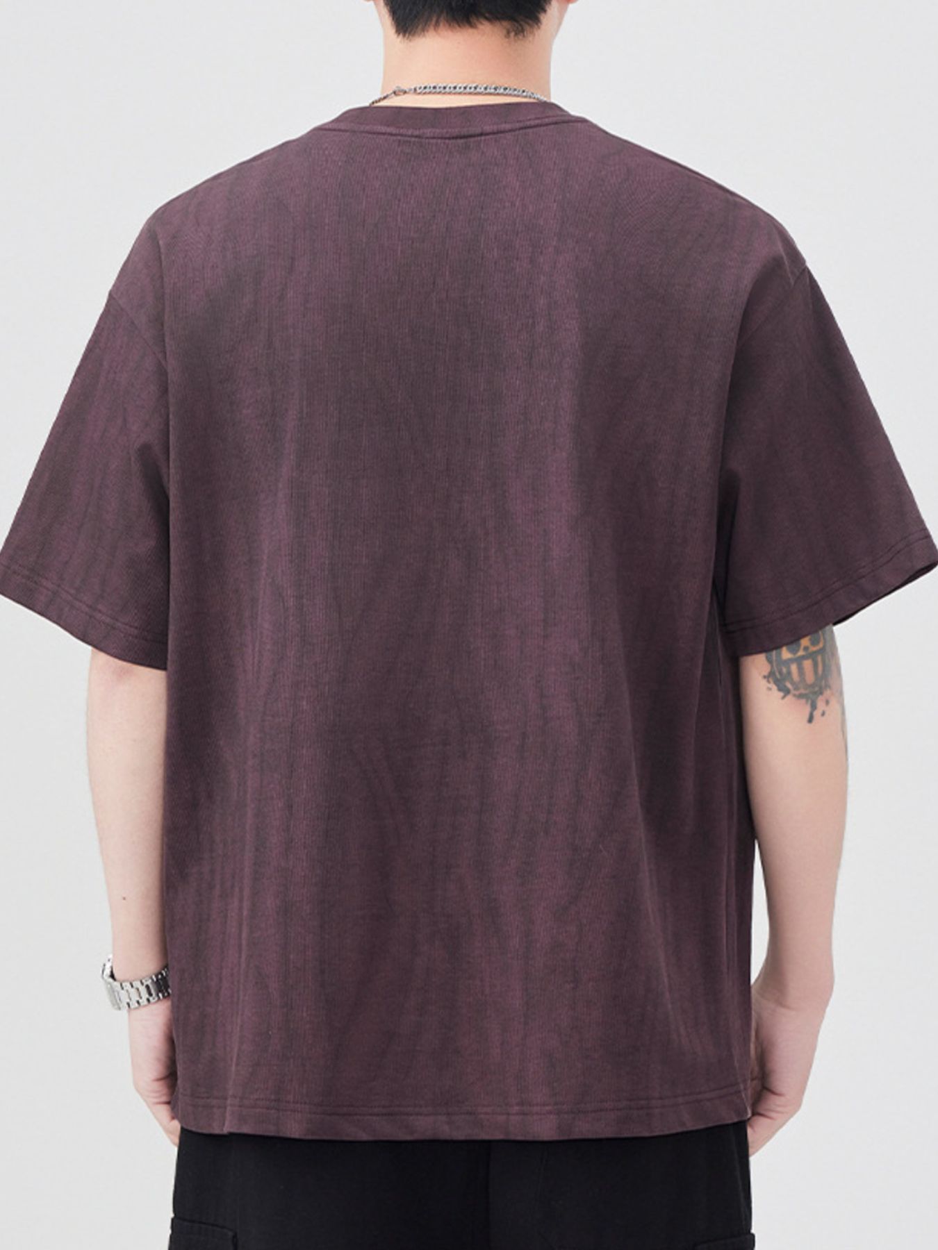 Men's Plus Size Round Neck Short Sleeve T-Shirt