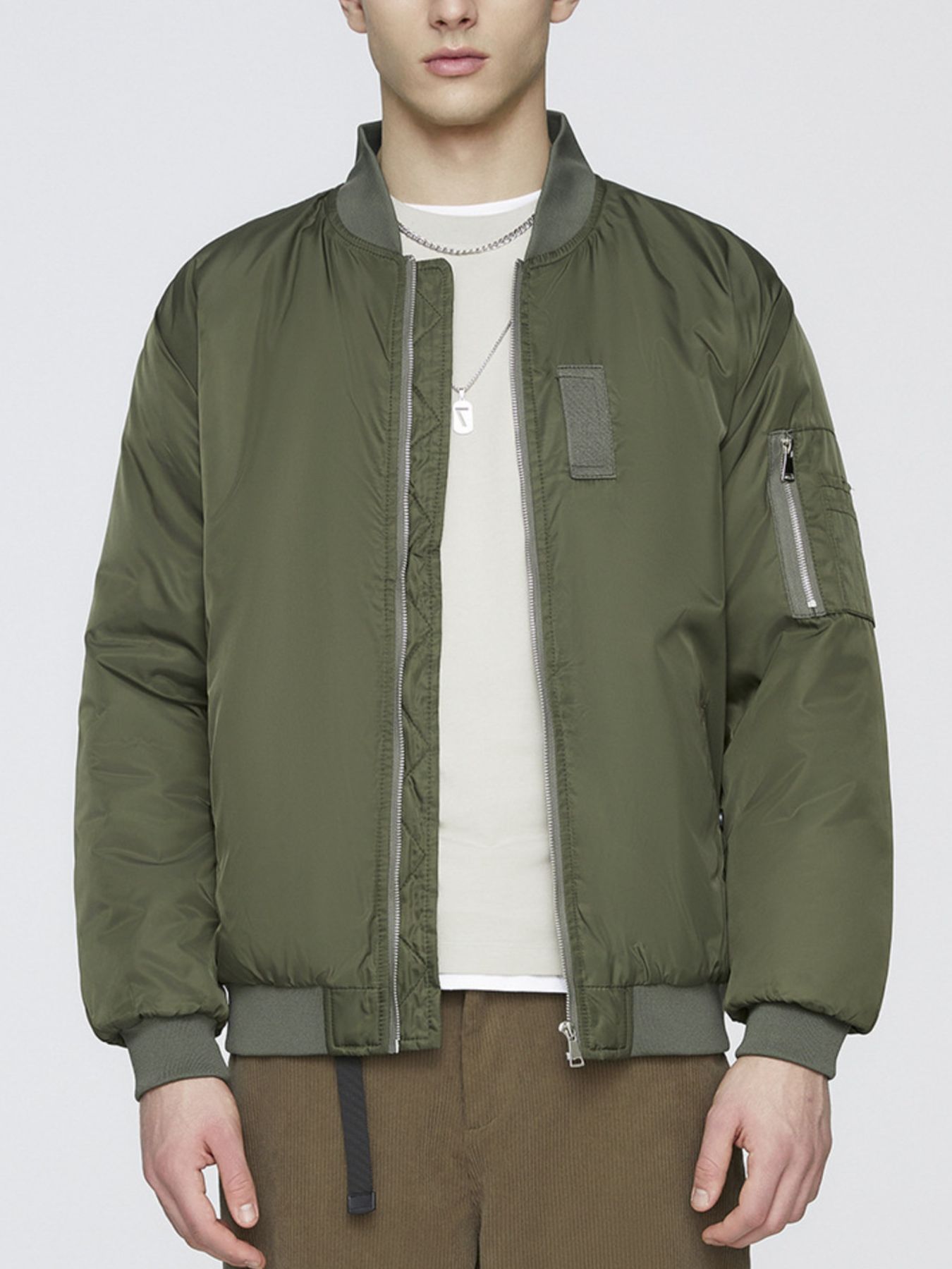 Men's Plus Size Lightweight Bomber Jacket