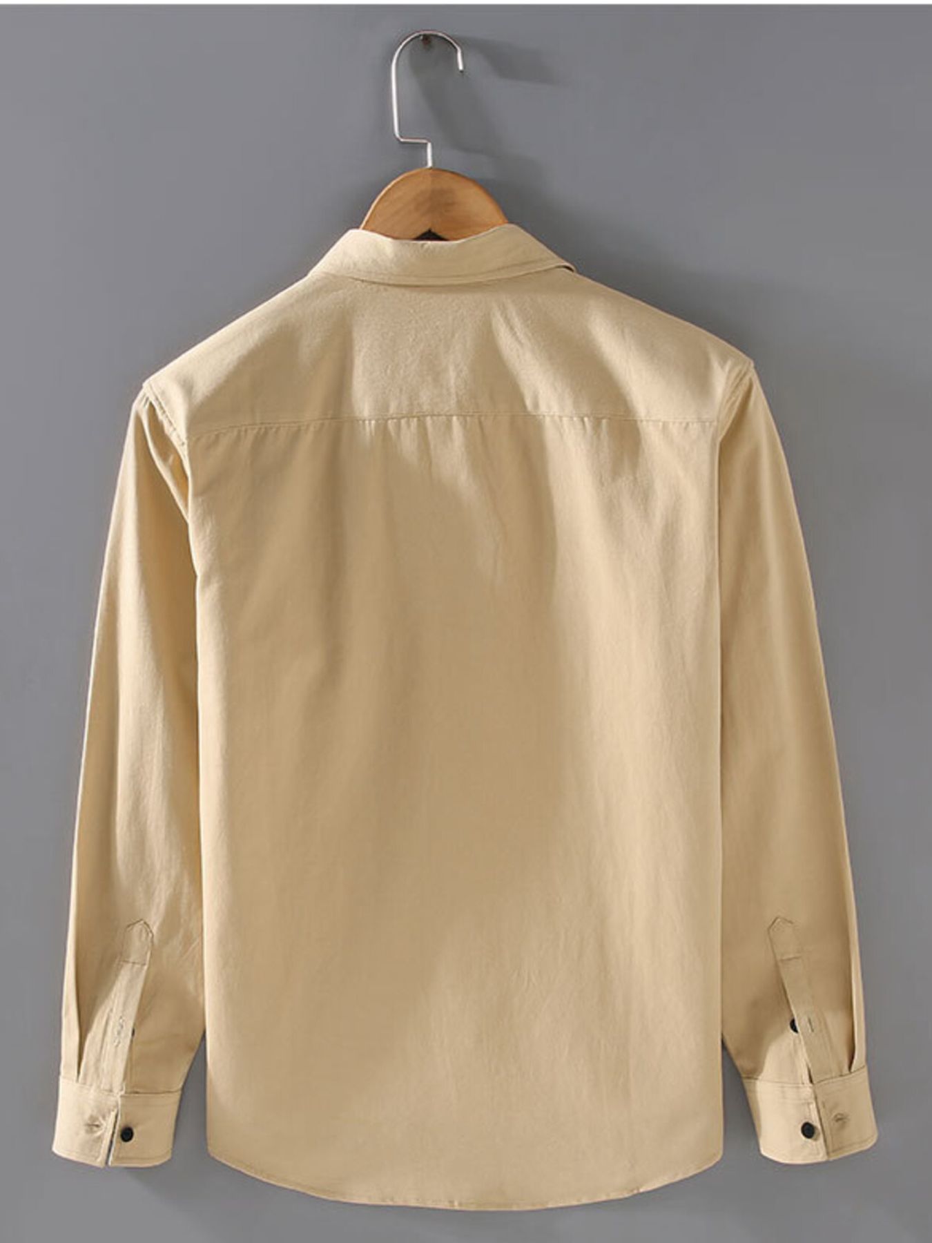 Men's Plus Size Button Up Long Sleeve Shirt