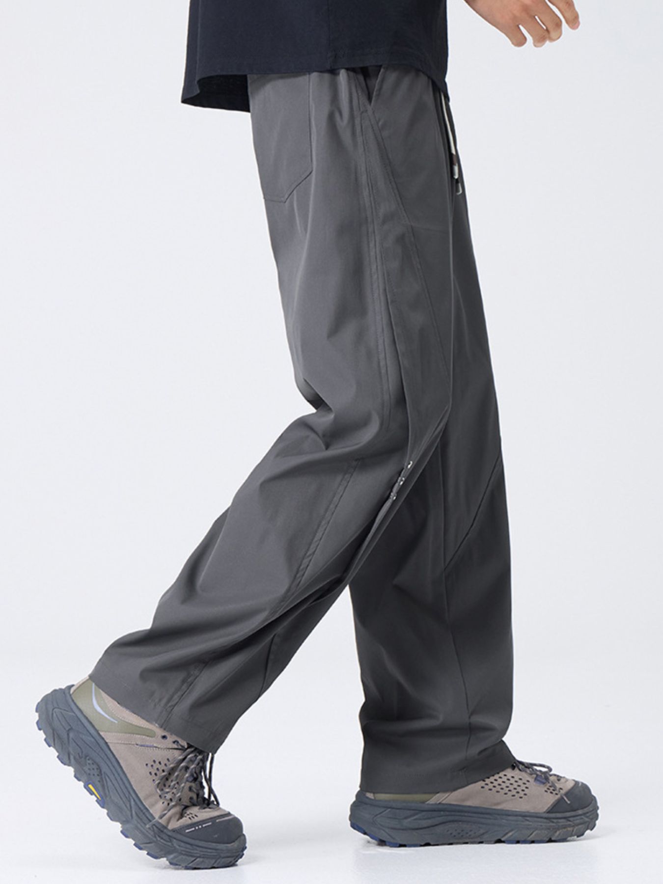 Men's Plus Size Drawstring Wide Leg Pants