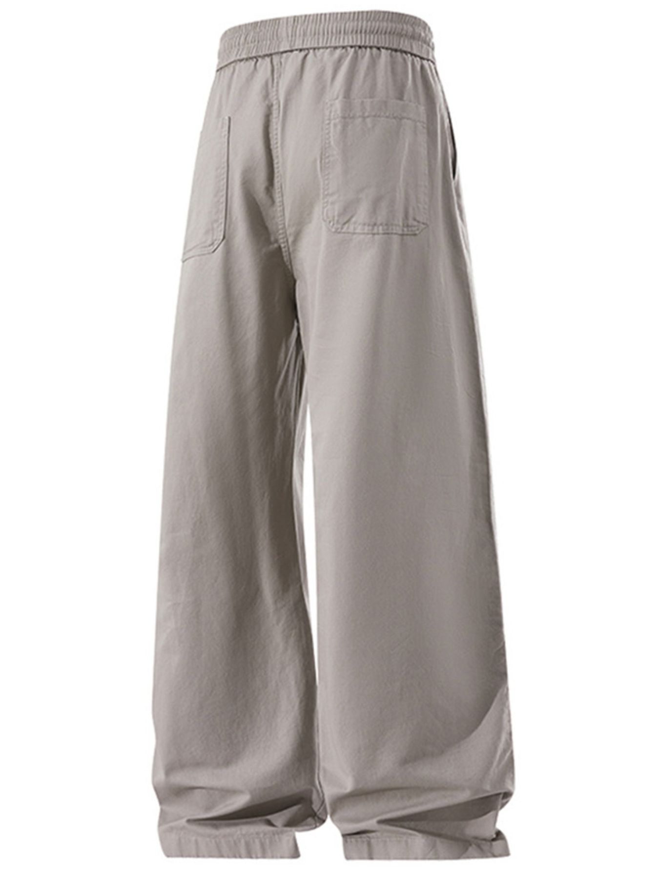 Men's Plus Size Drawstring Wide Leg Casual Pants