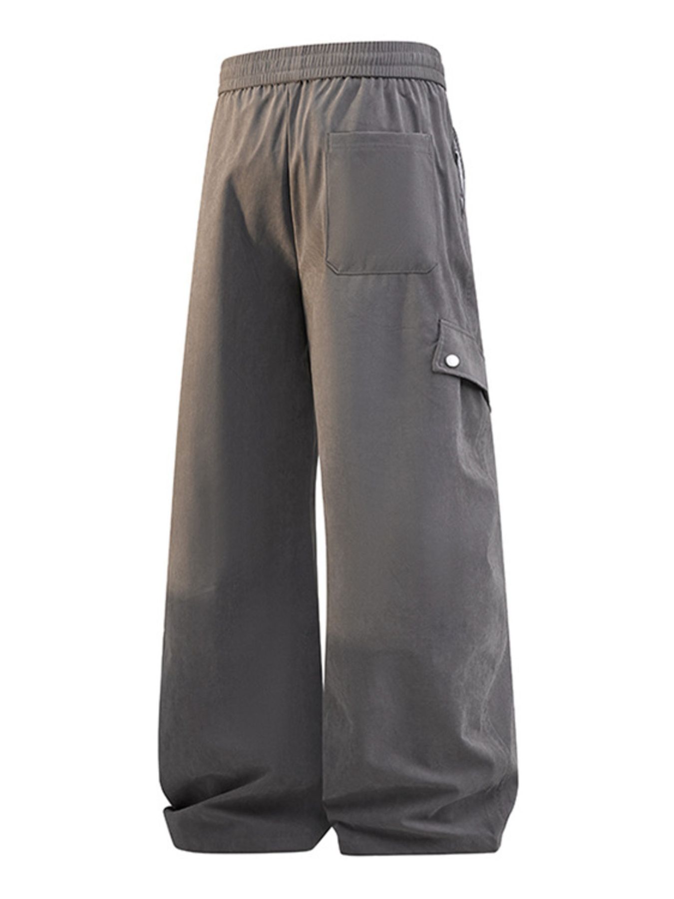 Men's Plus Size Loose Fit Cargo Pants with Drawstring