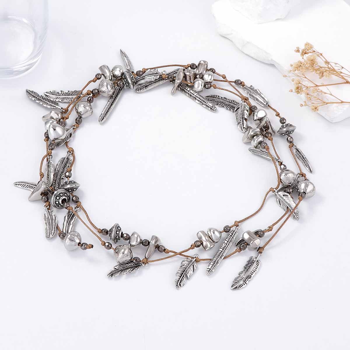 Leaf Chain Layered Necklace