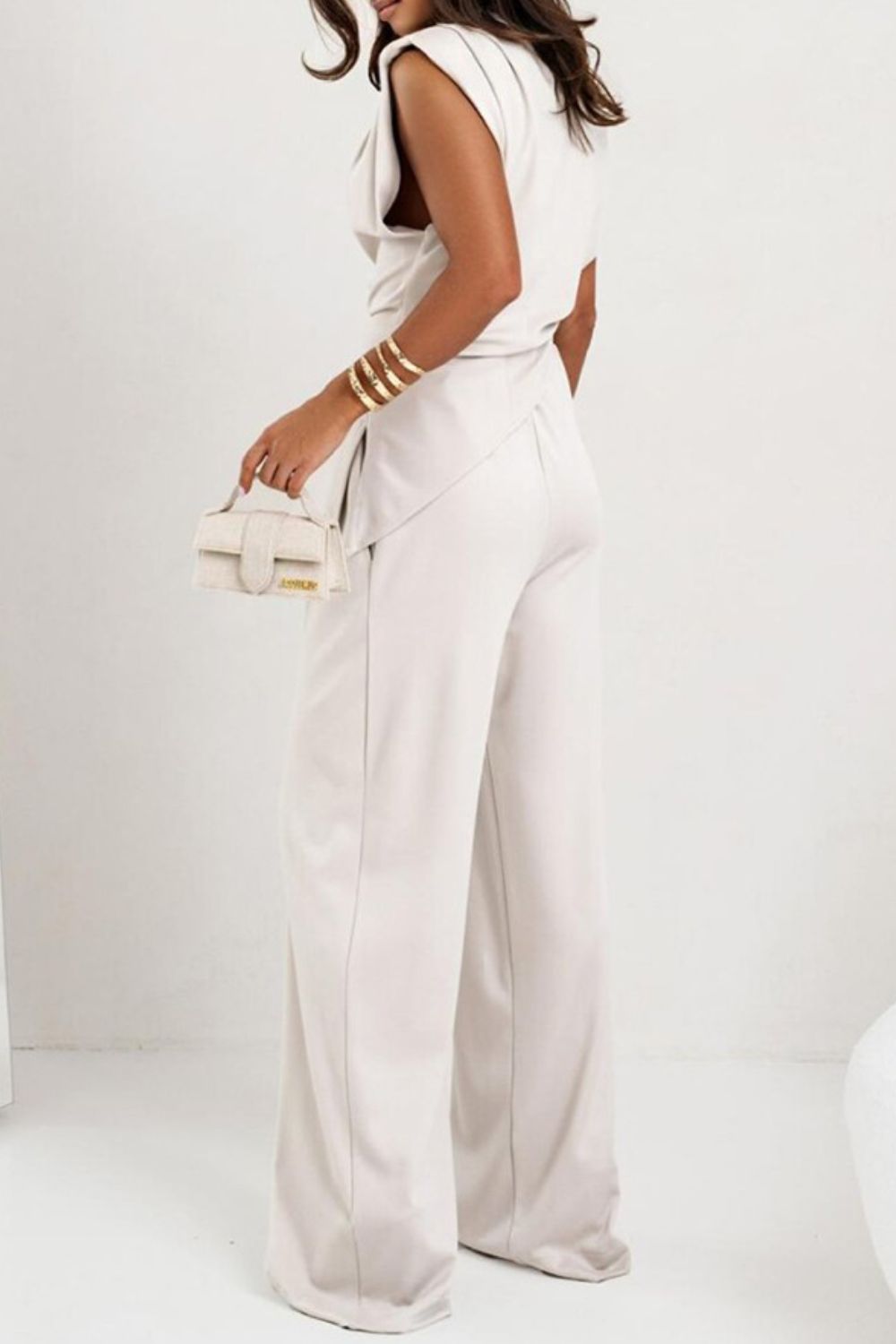 Round Neck Top and Pants Set