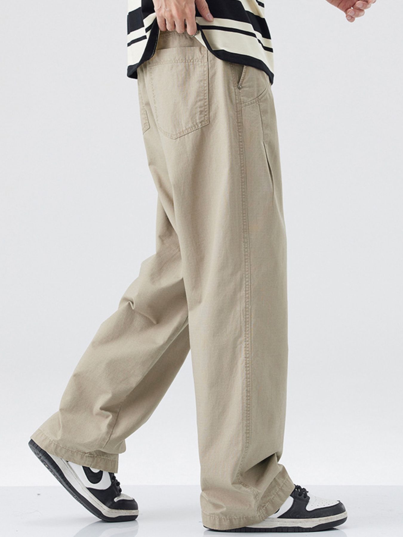 Men's Relaxed Wide Leg Casual Pants