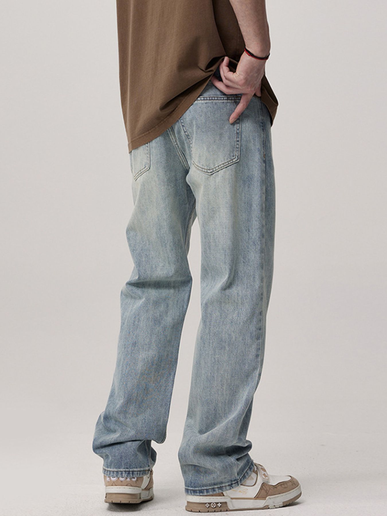 Men's Wash Loose Fit Jeans