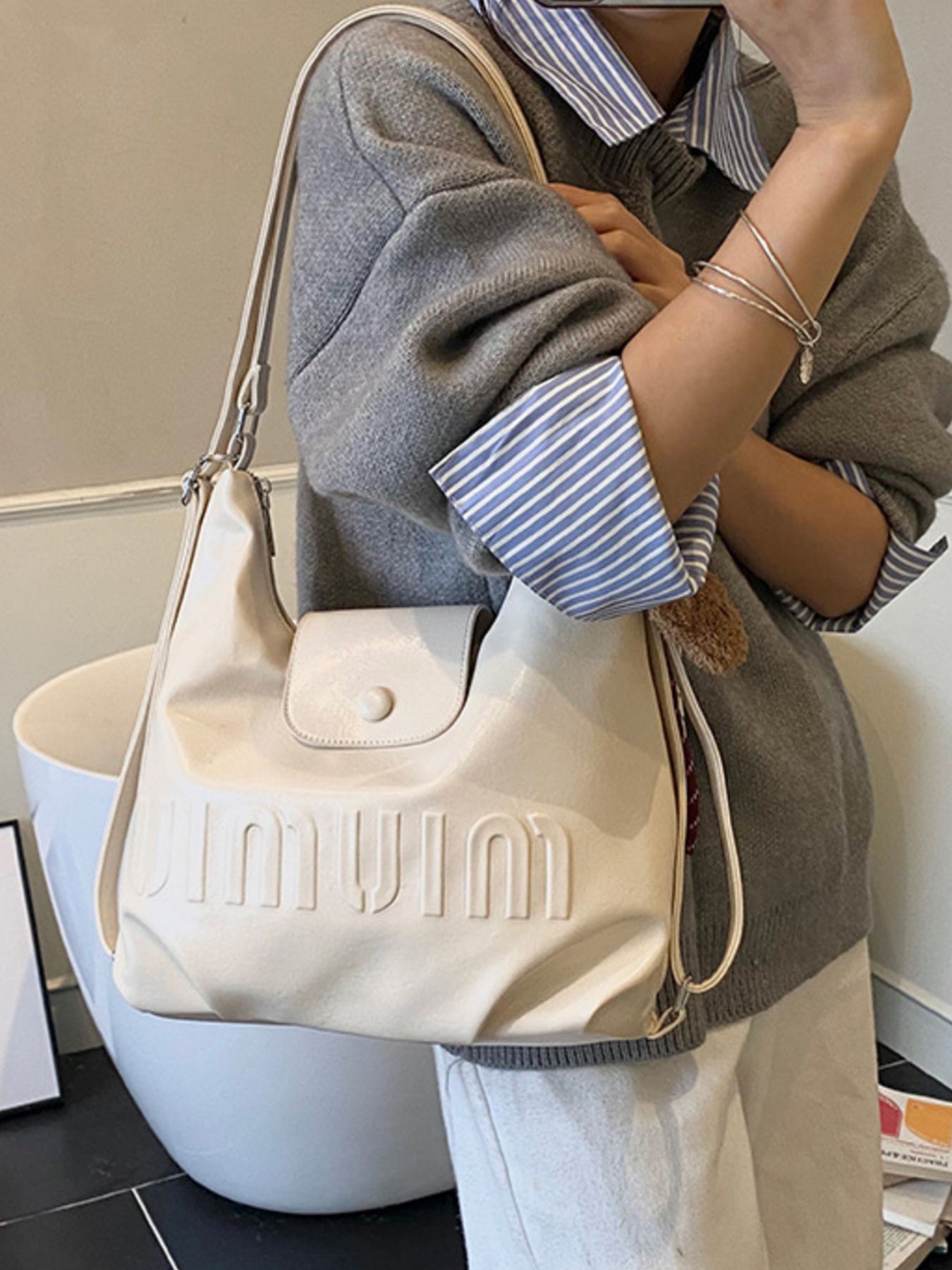 Adjustable Strap Convertible Shoulder Bag